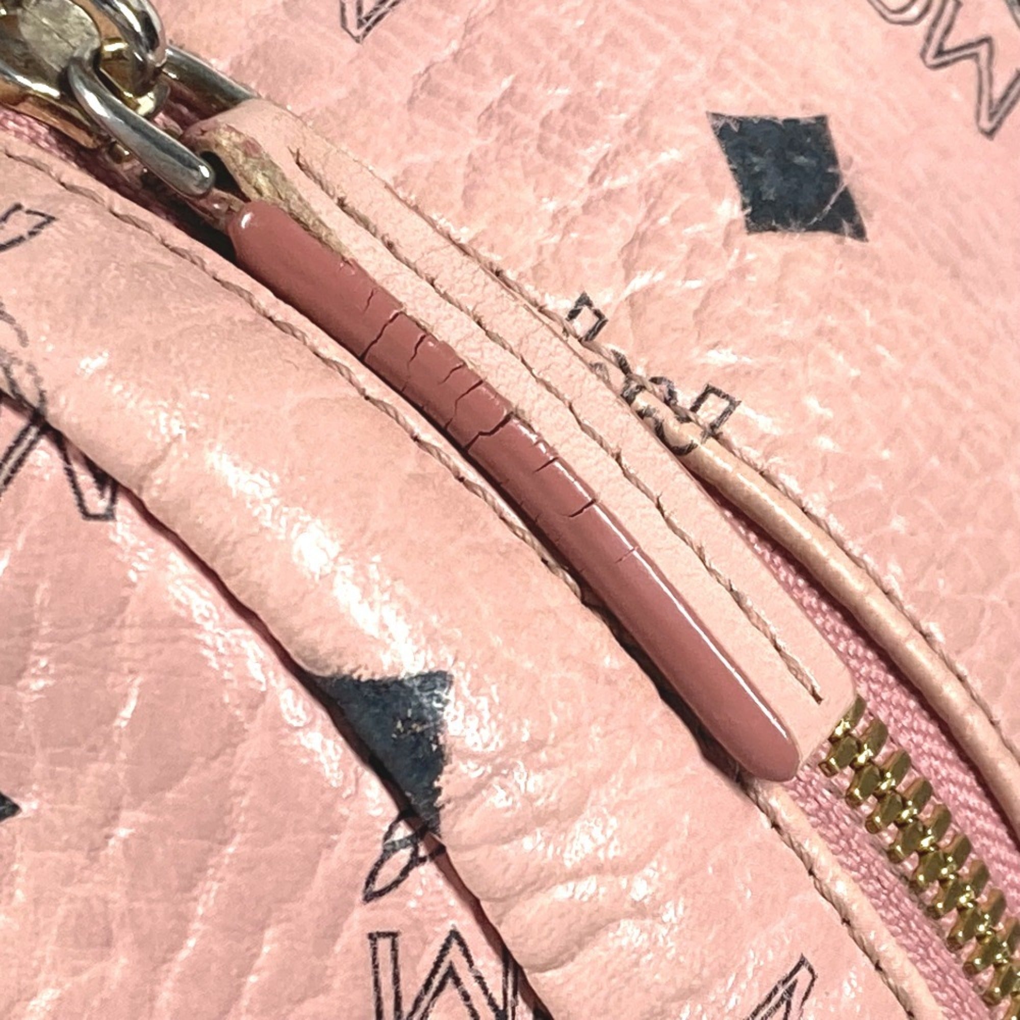 Mcm Pink Leather Backpack (Pre-Owned)