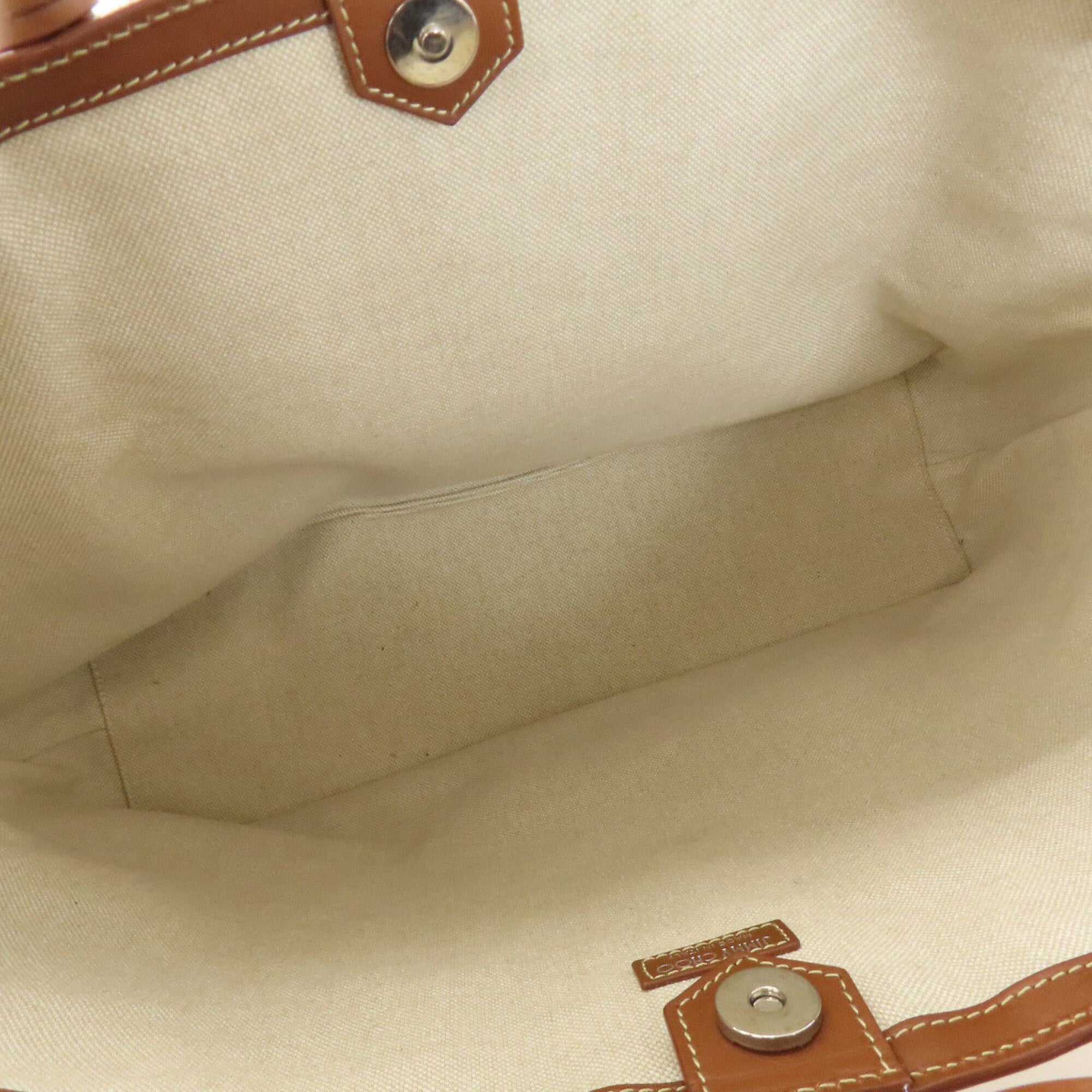 Jimmy Choo Brown Raffia Leather Tote Bag (Pre-Owned)
