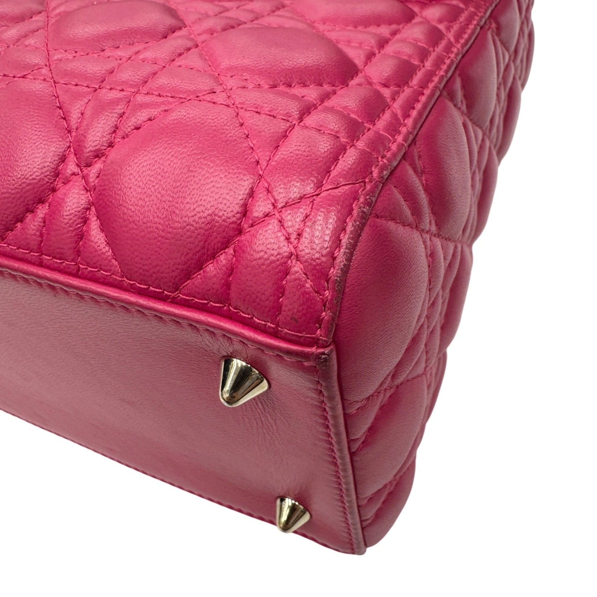 Christian Dior Pink Leather Handbag (Pre-Owned)