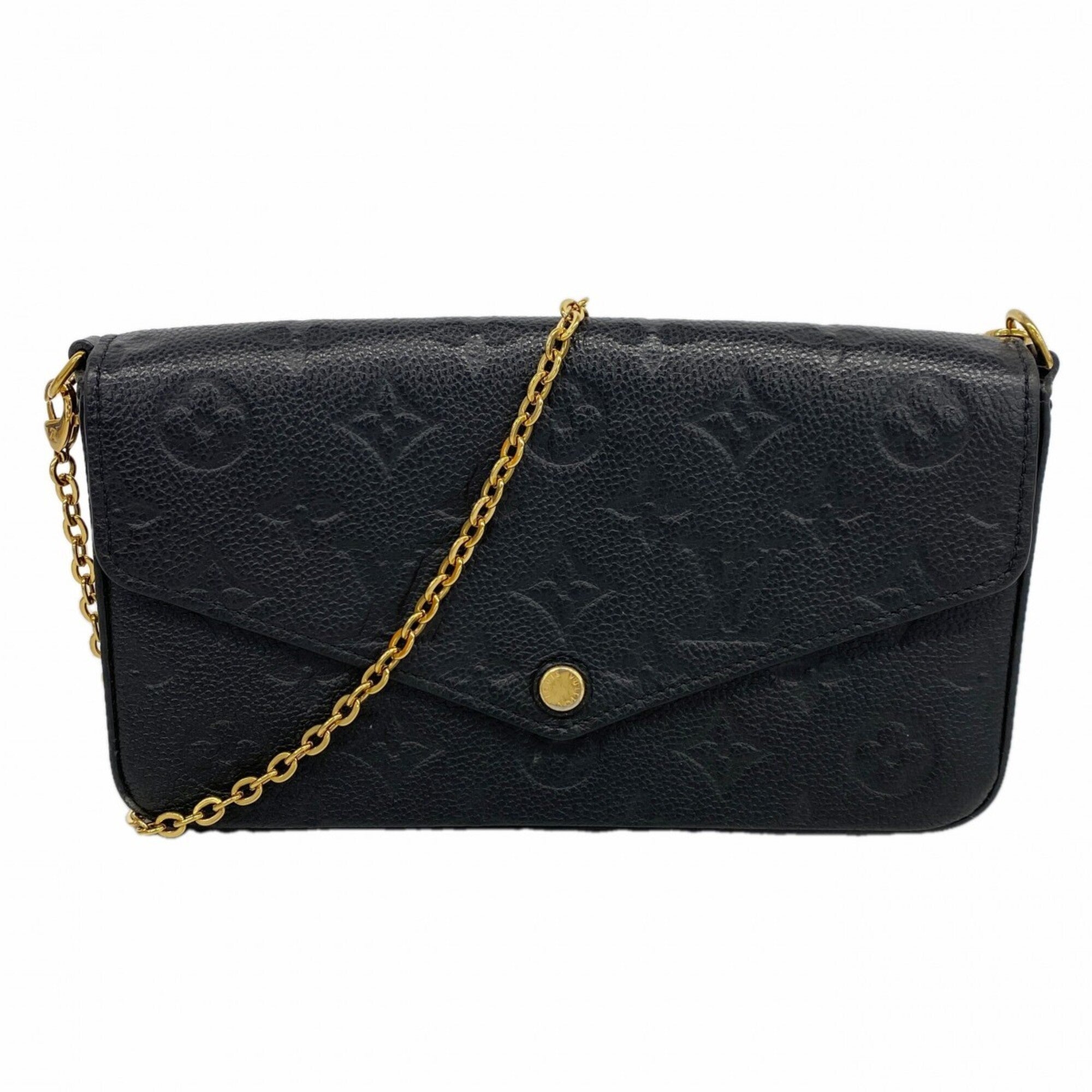 Louis Vuitton Noir Chain/Shoulder Wallet (Pre-Owned)
