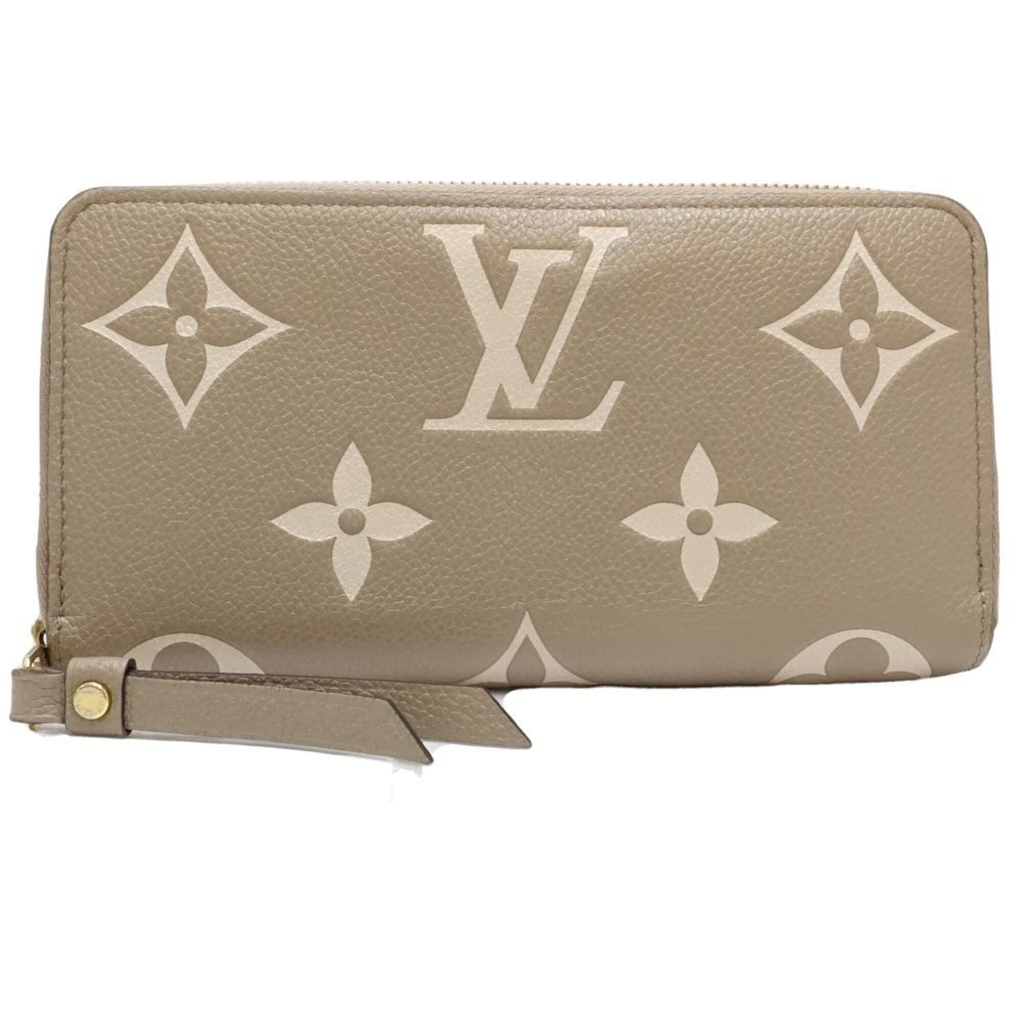 Louis Vuitton Beige Bicolor Monogram Empreinte Long Wallet (Bi-Fold) (Pre-Owned)