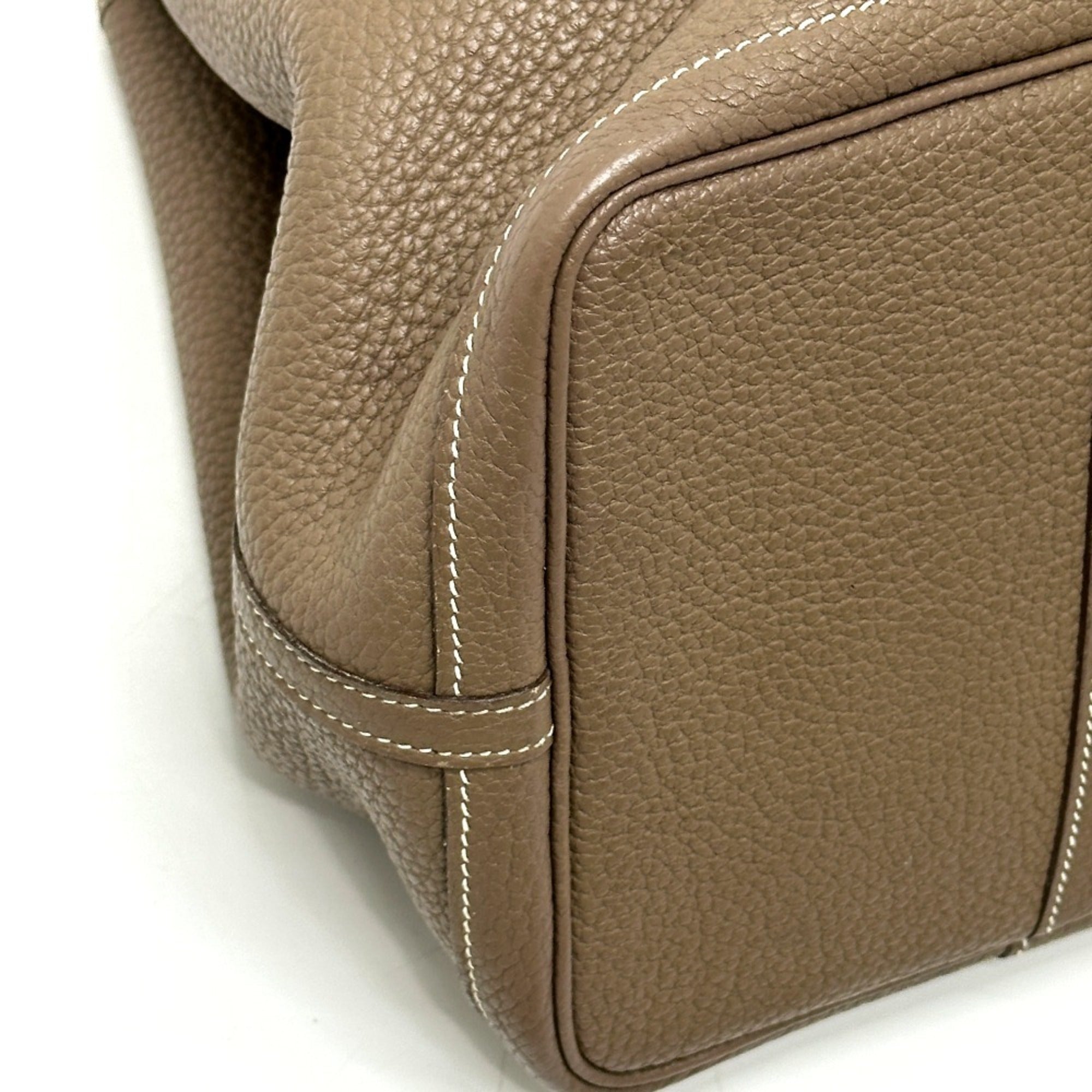 Hermes Beige Negonda Leather Handbag Tote Bag (Pre-Owned)