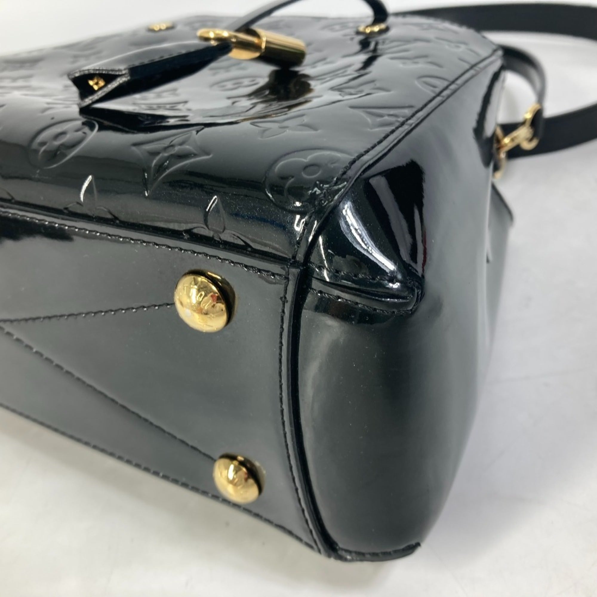 Louis Vuitton Monogram Vernis Black Noir Monogram Vernis Handbag Shoulder Bag (Pre-Owned)