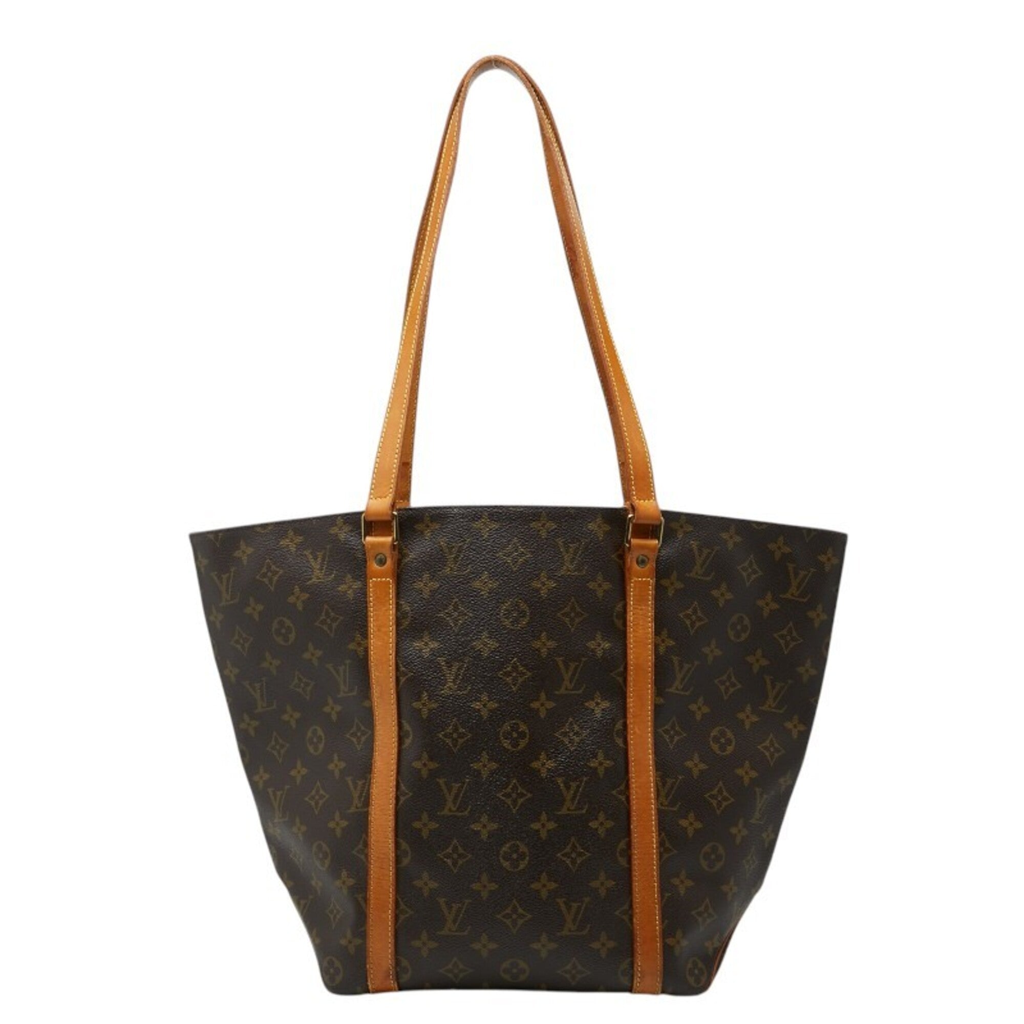 Louis Vuitton Brown Pvc Leather Shoulder Bag Tote Bag (Pre-Owned)