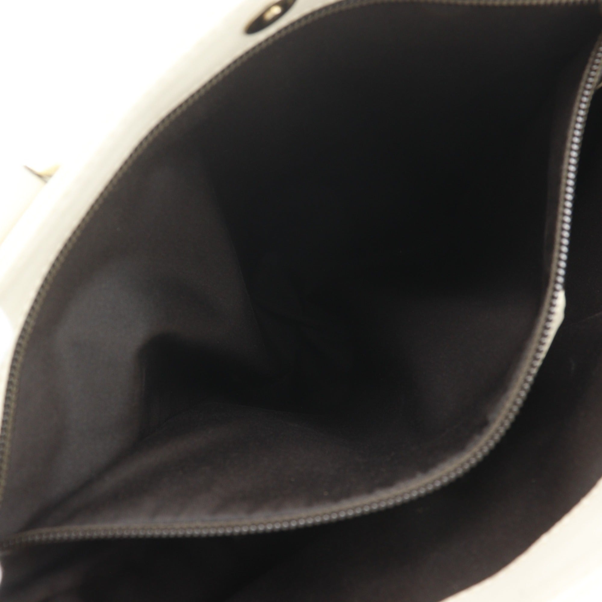 Gucci Off-White Leather Handbag Tote Bag (Pre-Owned)