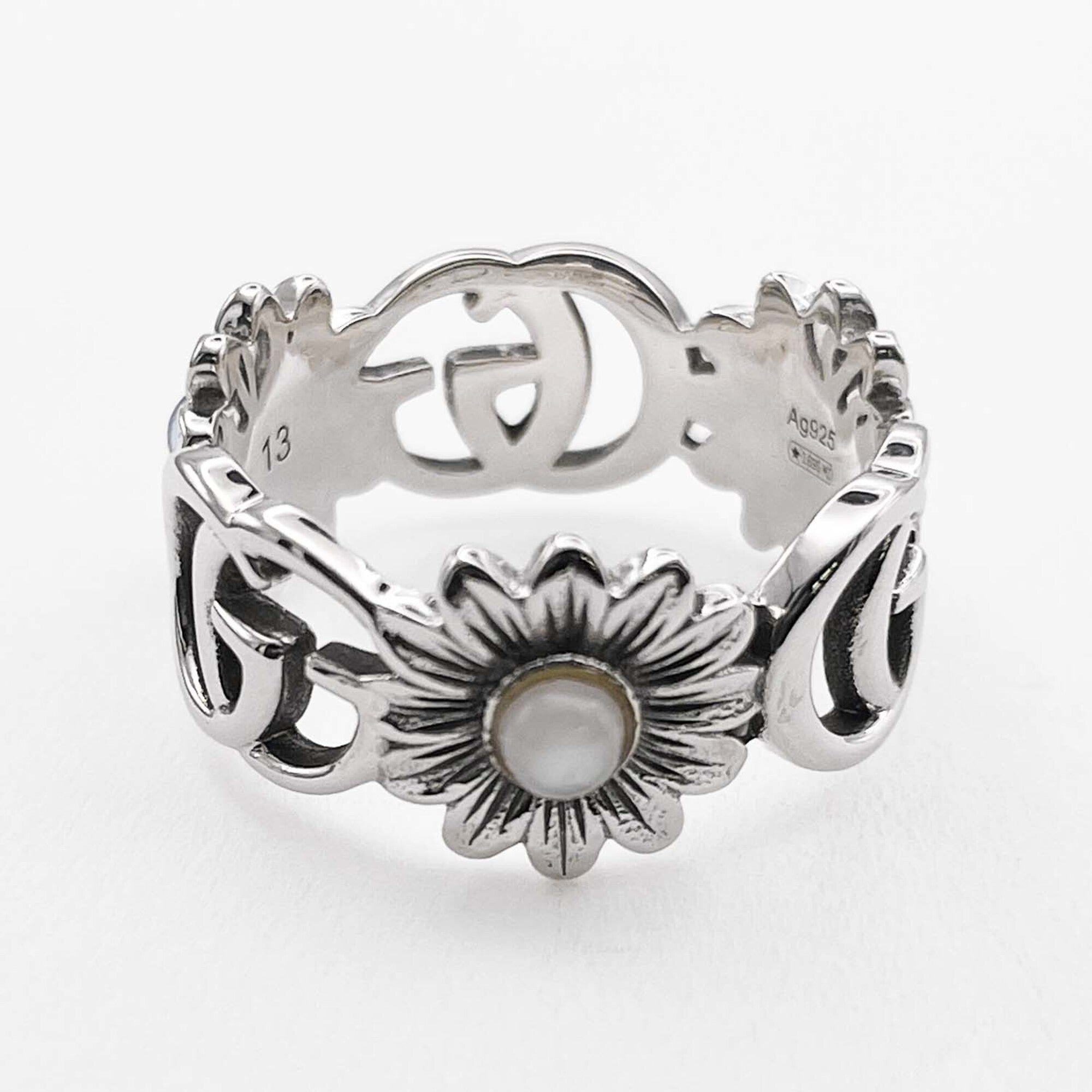Gucci Silver Silver 925 Band Ring (Pre-Owned)