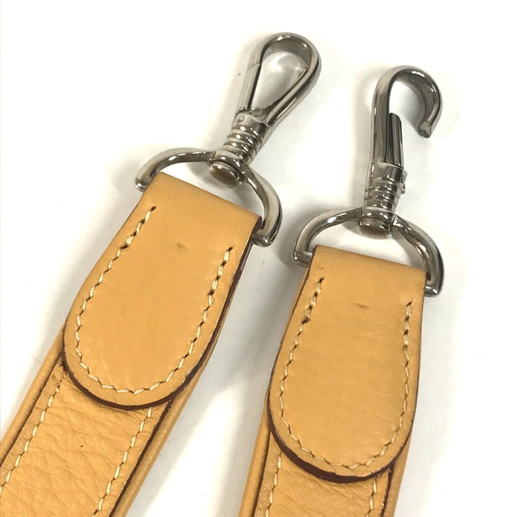 Hermes Beige Yellow Taurillon Clemence Leather Shoulder Bag (Pre-Owned)
