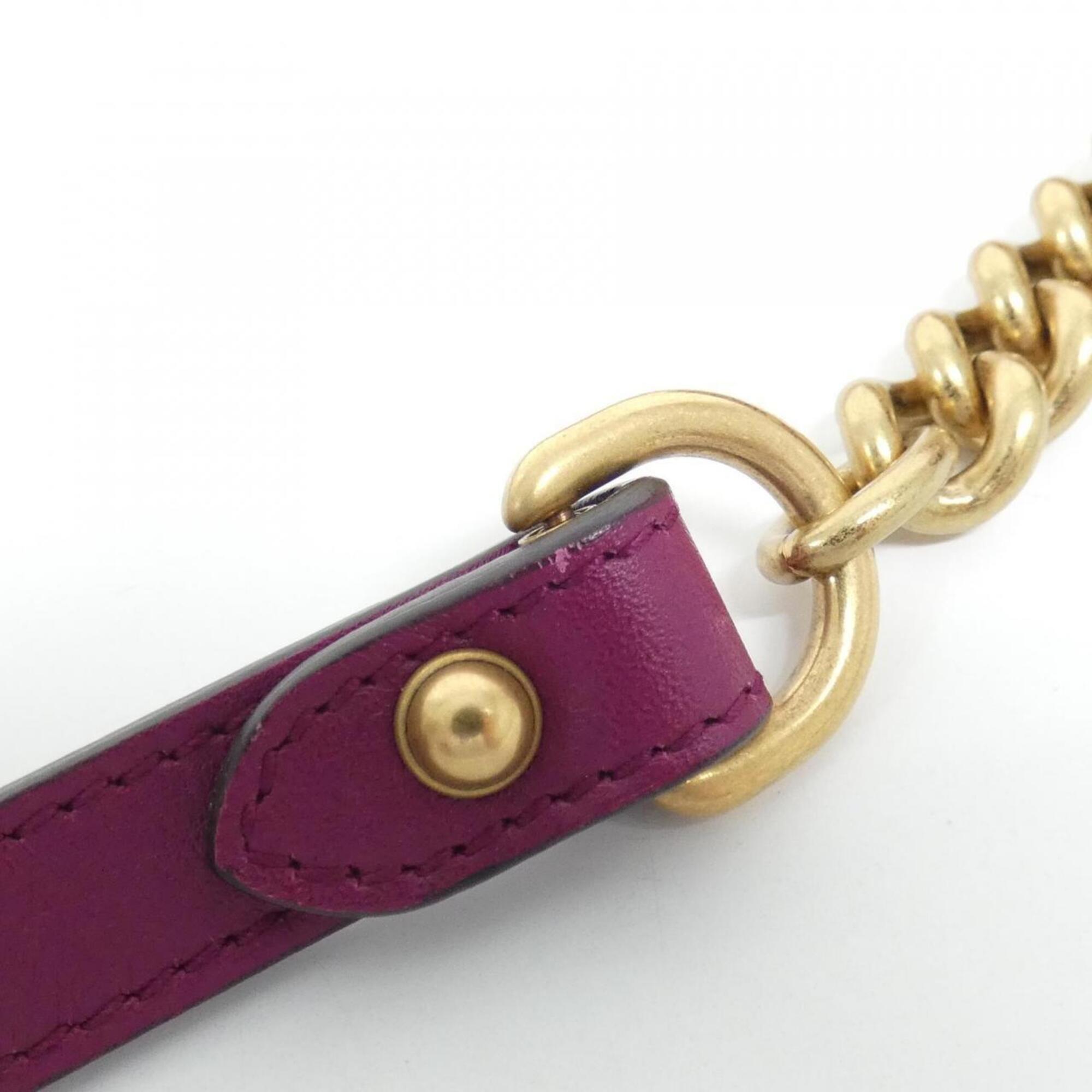 Gucci Purple Velvet Shoulder Bag (Pre-Owned)