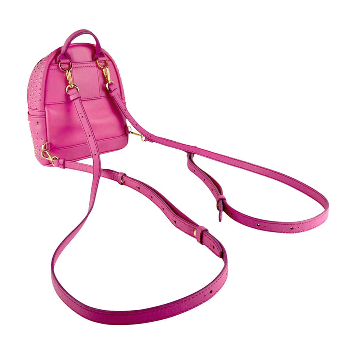 Mcm Gold Pink Leather Backpack (Pre-Owned)