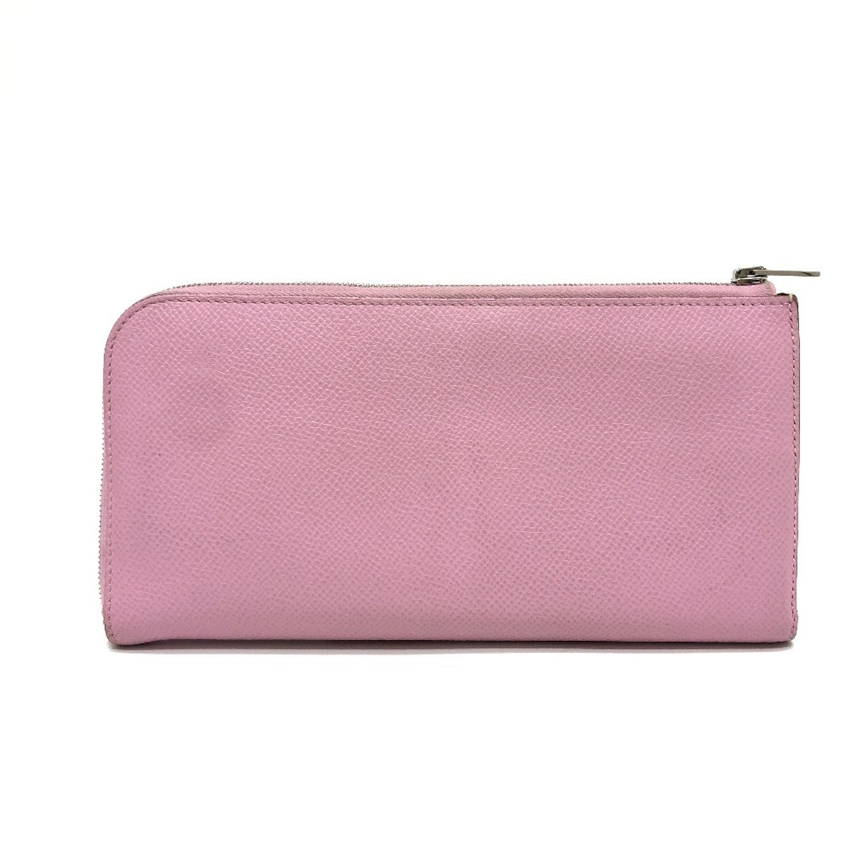 Hermes Pink Yellow Epsom Leather Long Wallet (Bi-Fold) (Pre-Owned)