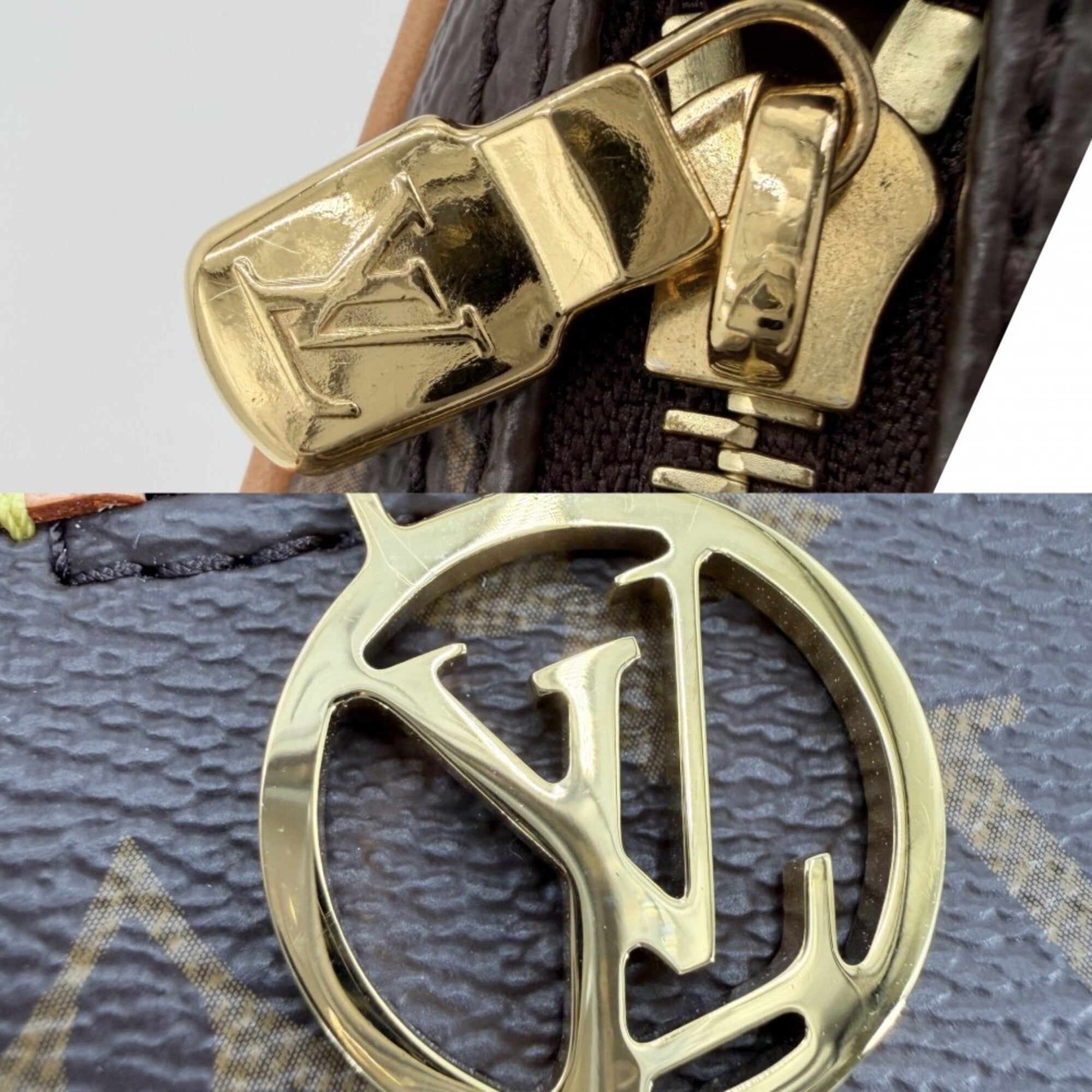 Louis Vuitton Brown Monogram Handbag Shoulder Bag (Pre-Owned)