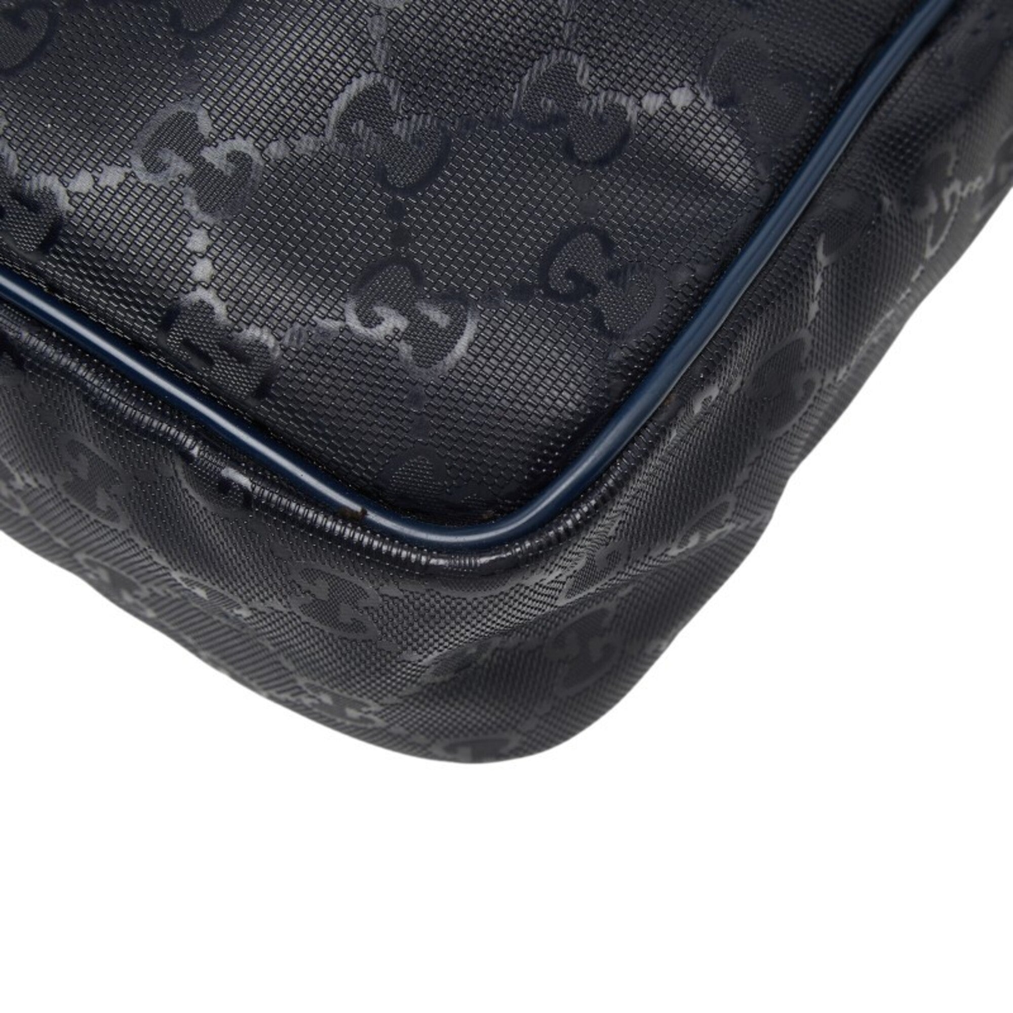 Gucci Black Pvc Leather Shoulder Bag (Pre-Owned)