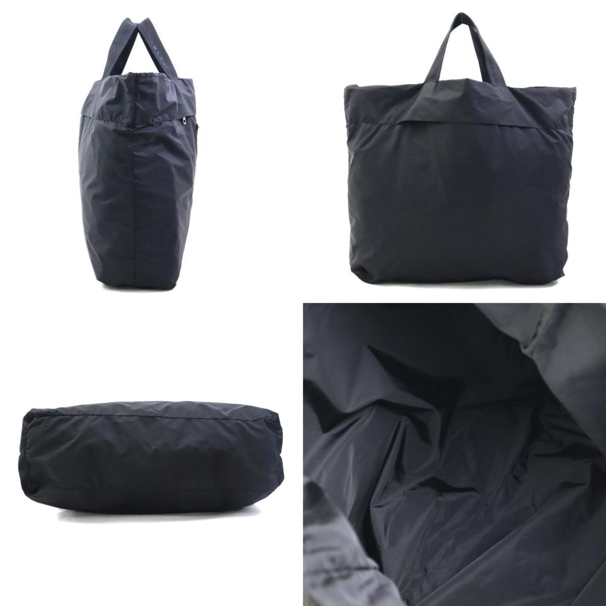 Prada Black Nylon Eco-Bag Handbag (Pre-Owned)