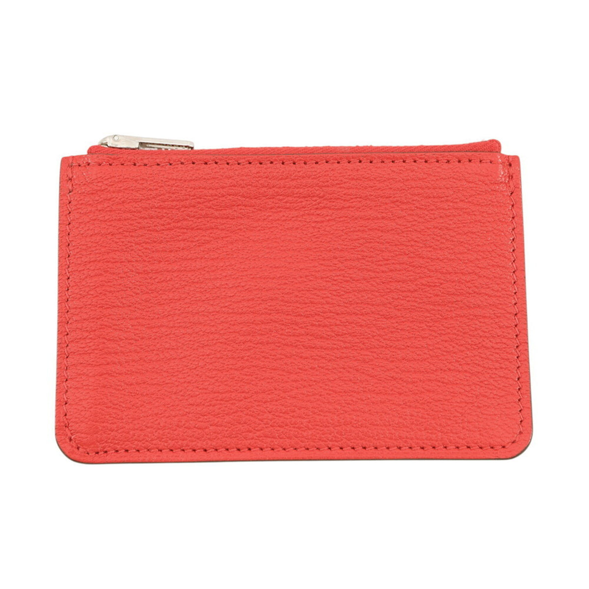 Hermes Red Color Chevre Myzore Leather Wallet (Bi-Fold) (Pre-Owned)