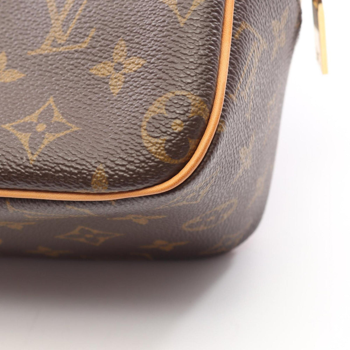 Louis Vuitton Brown Monogram Pvc Coated Canvas Leather Handbag Shoulder Bag (Pre-Owned)