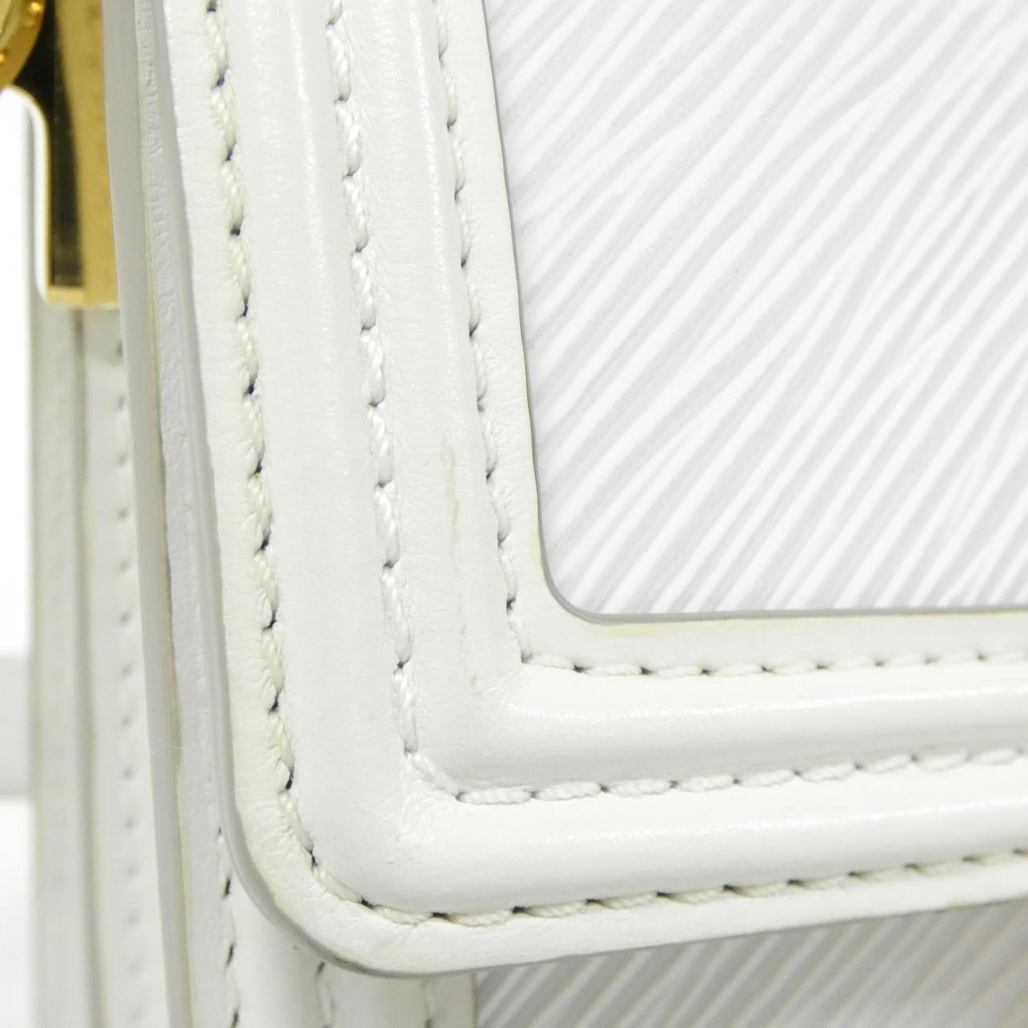 Louis Vuitton White Leather Shoulder Bag (Pre-Owned)