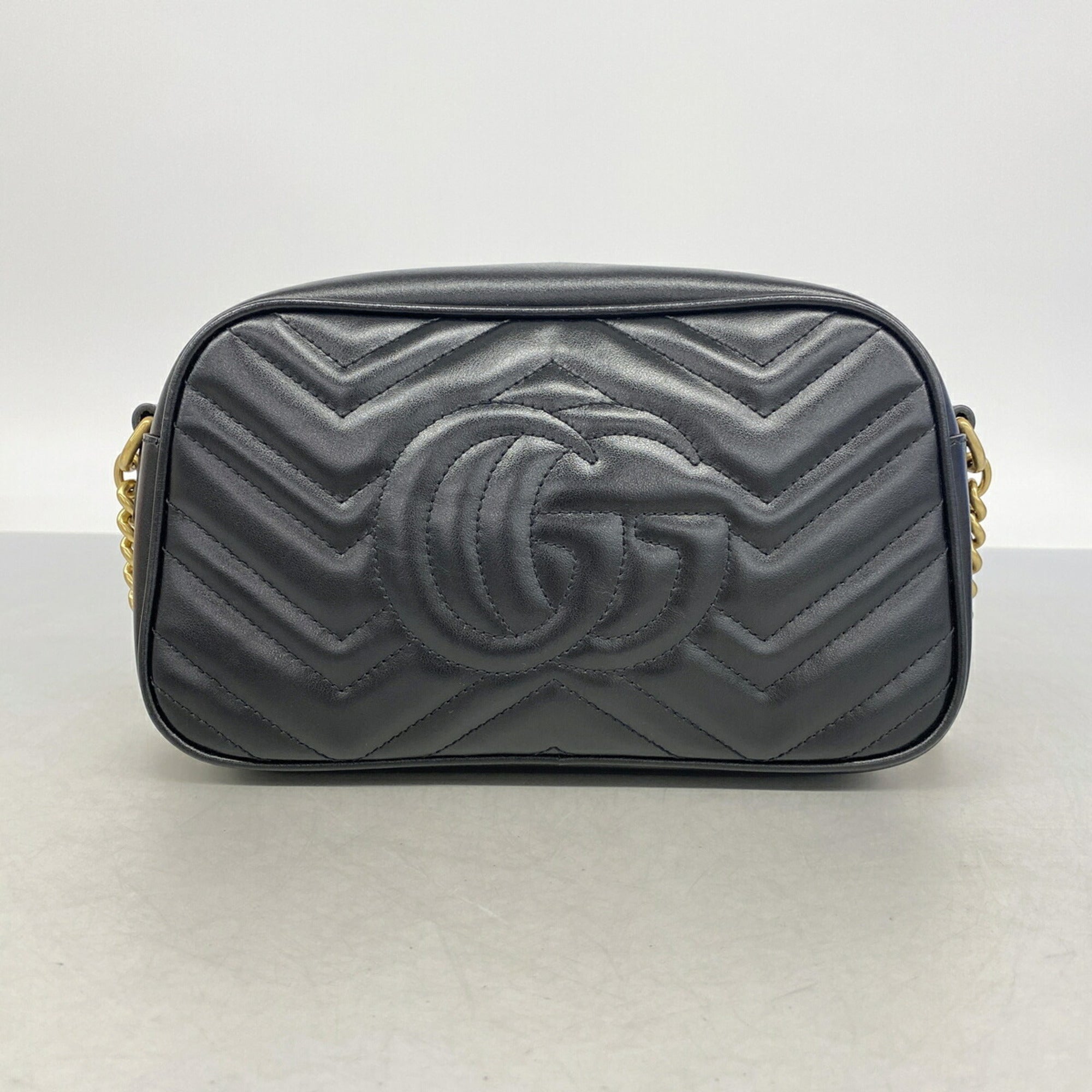 Gucci Black Leather Shoulder Bag (Pre-Owned)
