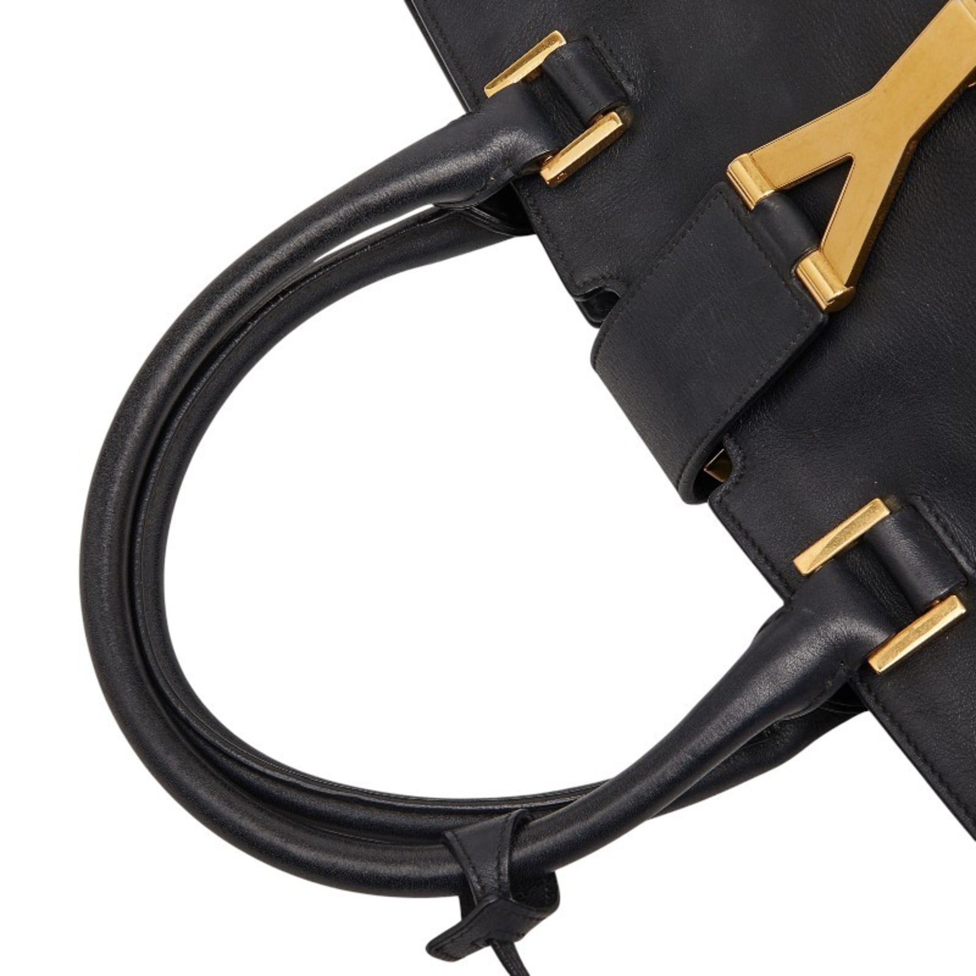 Saint Laurent Black Leather Handbag (Pre-Owned)