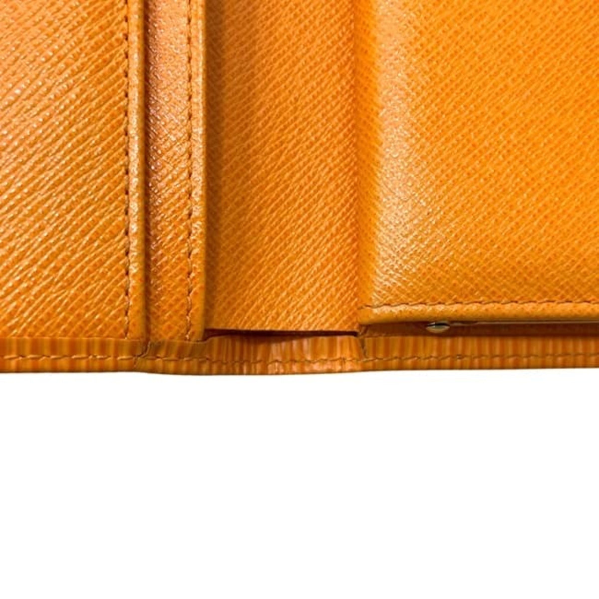 Louis Vuitton Epi Mandarin Orange Epi Leather Wallet (Bi-Fold) (Pre-Owned)