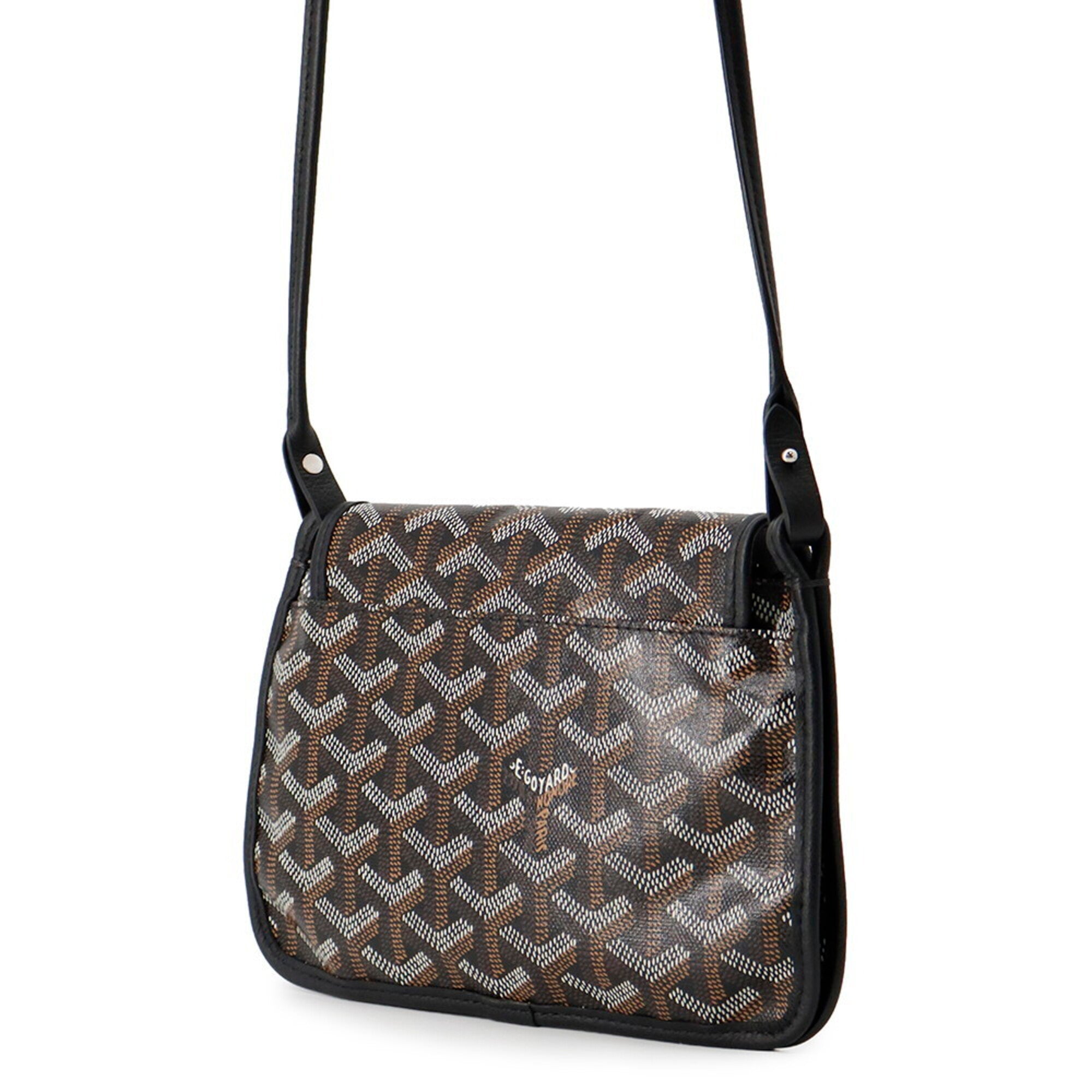 Goyard Black Pvc Leather Handbag Shoulder Bag (Pre-Owned)