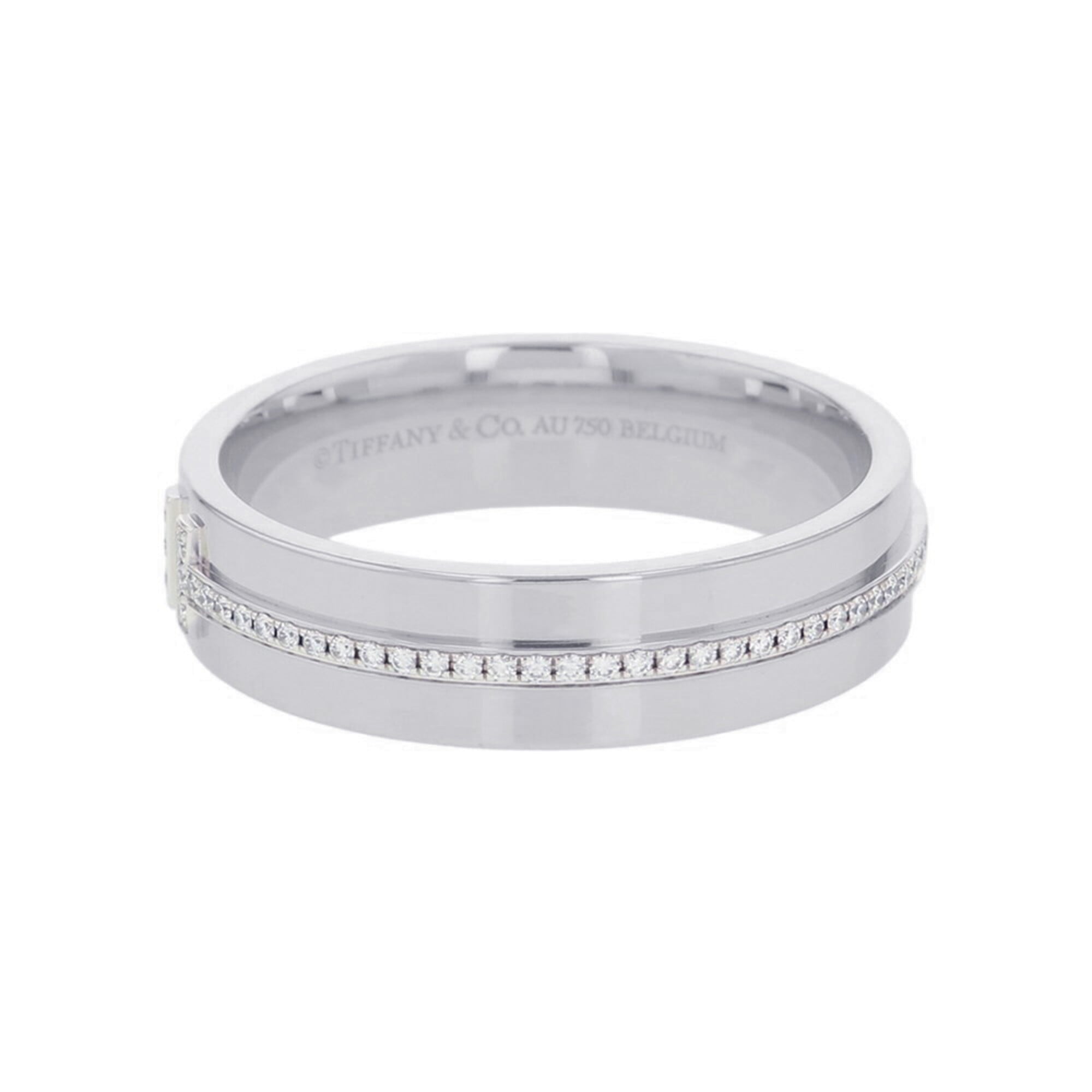 Tiffany White Gold (18K) Band Ring (Pre-Owned)