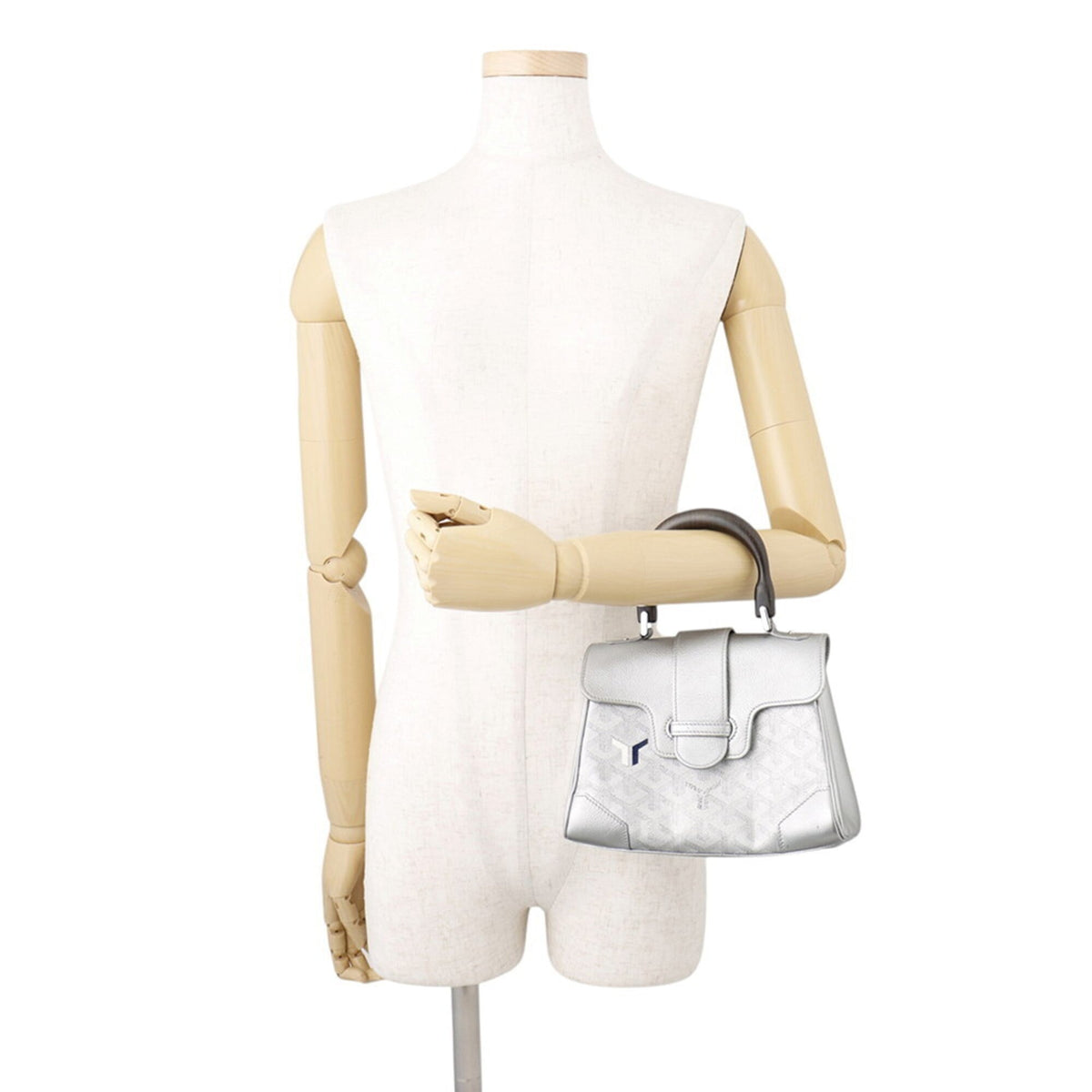 Goyard Silver Pvc Handbag (Pre-Owned)