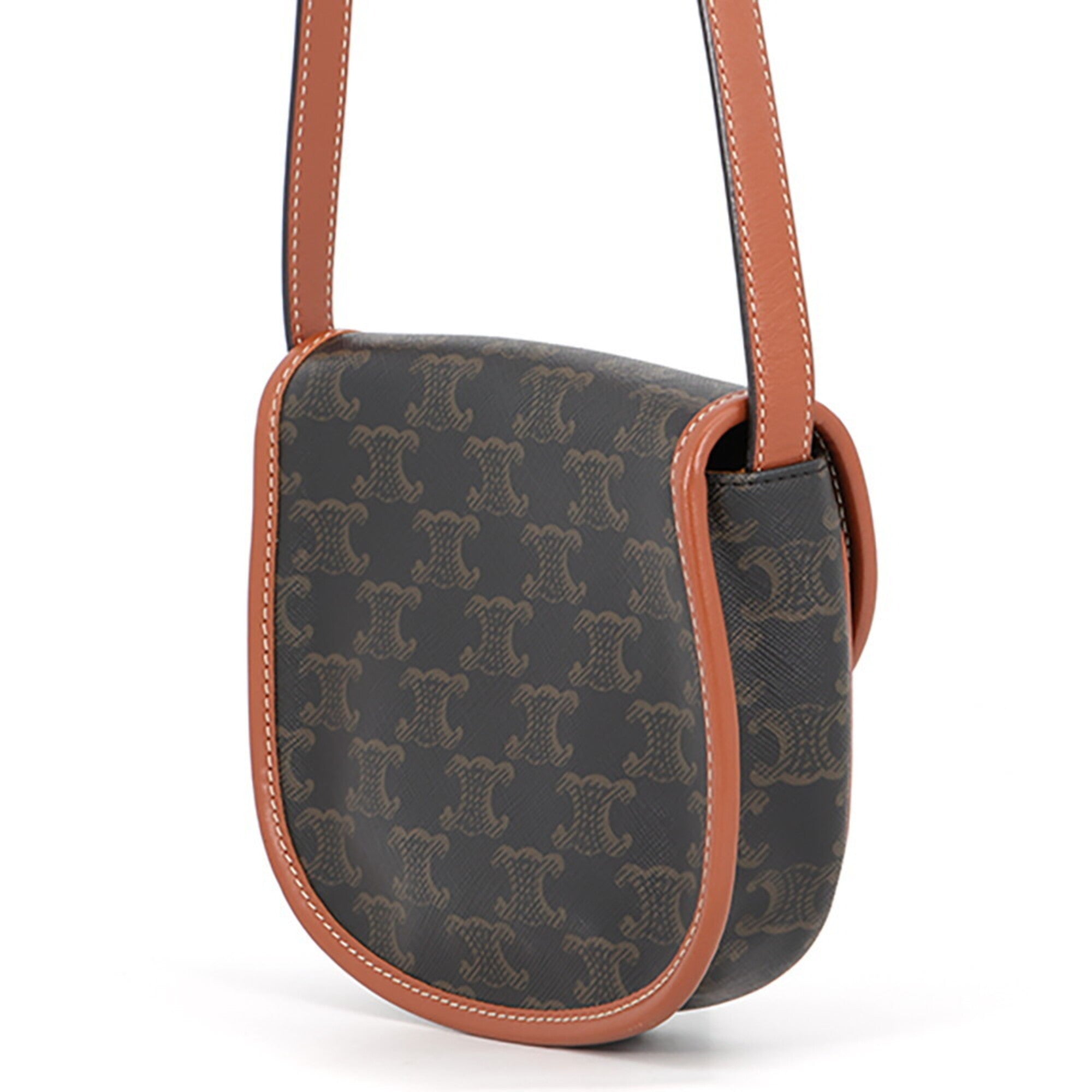 Celine Brown Pvc Shoulder Bag (Pre-Owned)