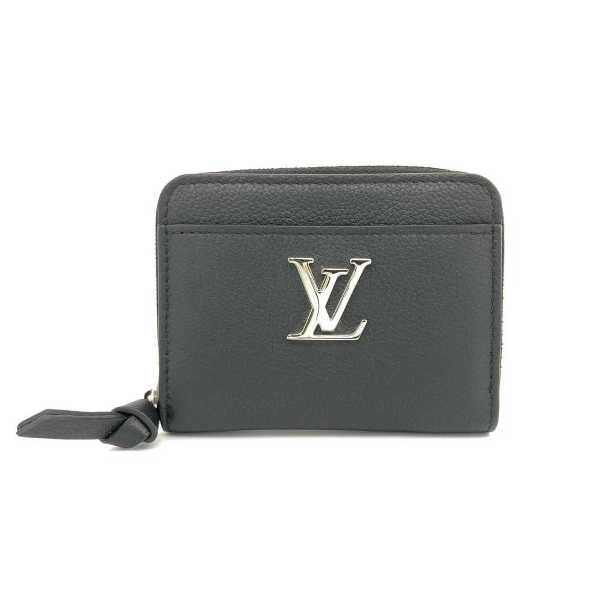 Louis Vuitton Black Noir Leather Coin Purse/Coin Case (Pre-Owned)