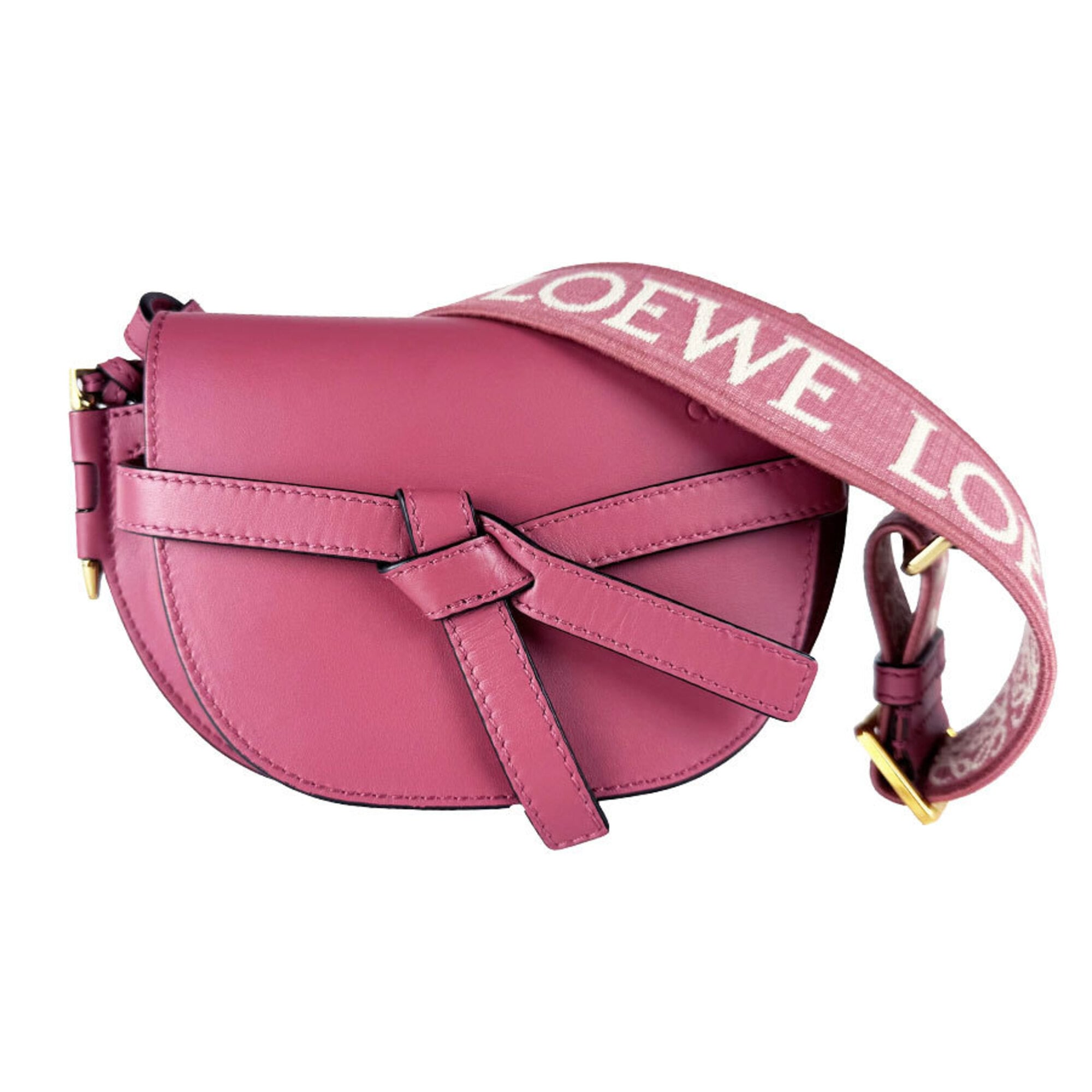 Loewe Pink Leather Shoulder Bag (Pre-Owned)