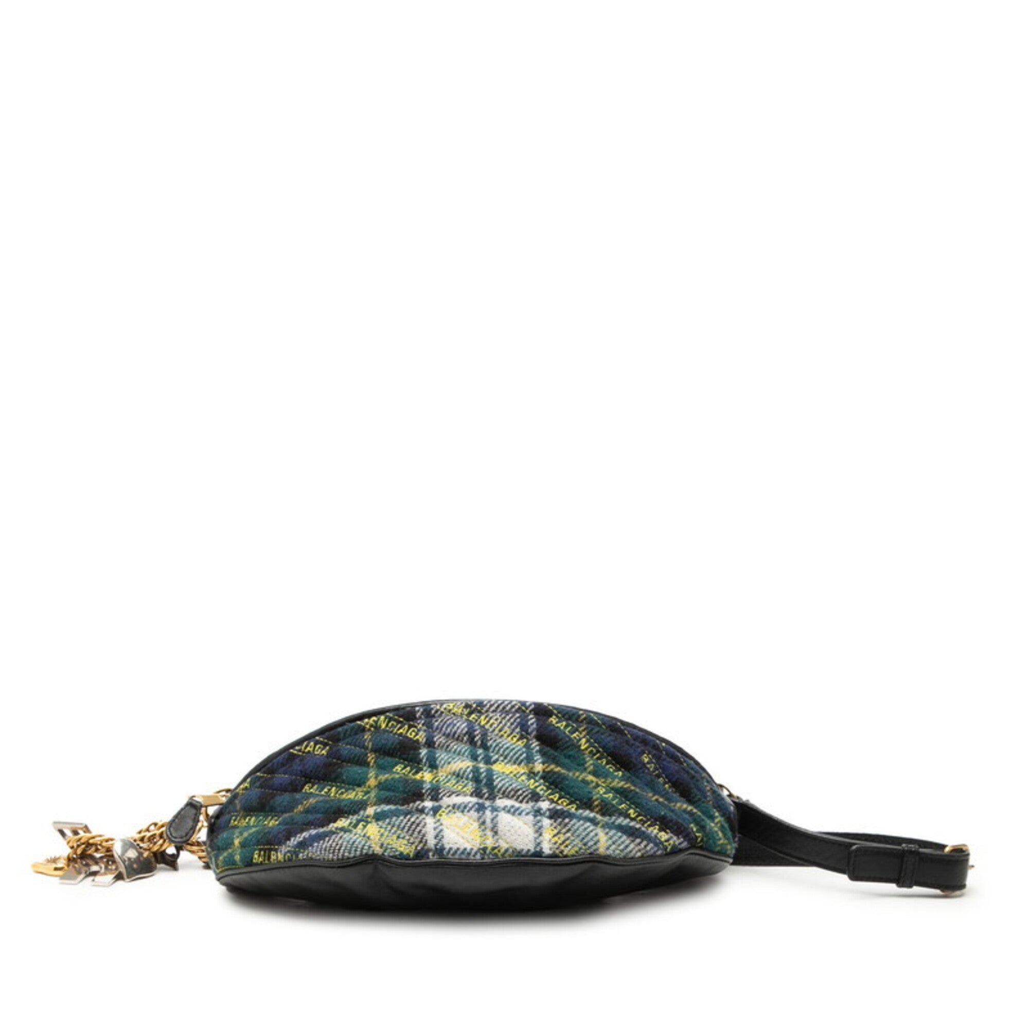 Balenciaga Multi-Color Wool Leather Fanny Pack Shoulder Bag Sling Bag (Pre-Owned)