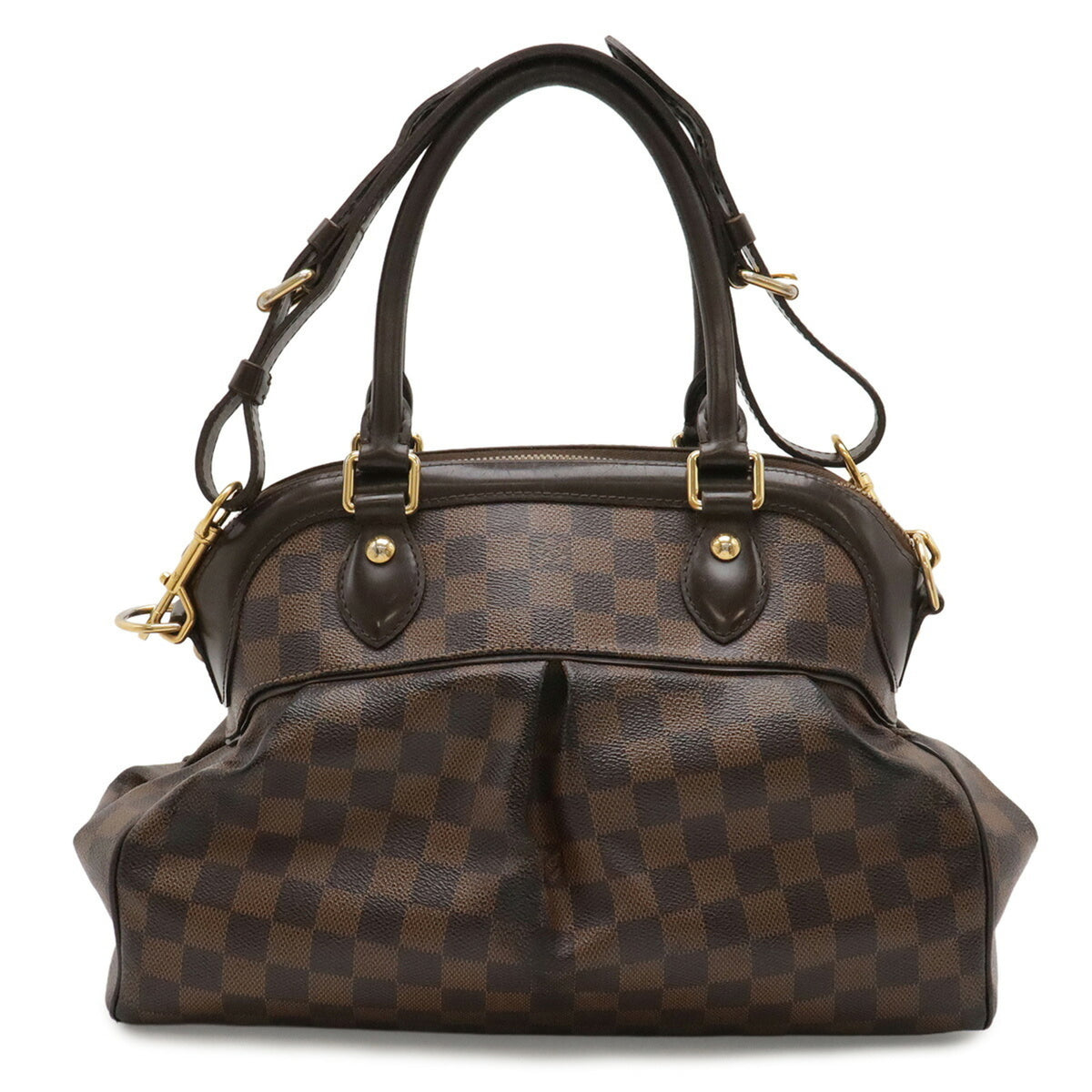 Louis Vuitton Brown Damier Canvas Galle Pvc Handbag Shoulder Bag (Pre-Owned)