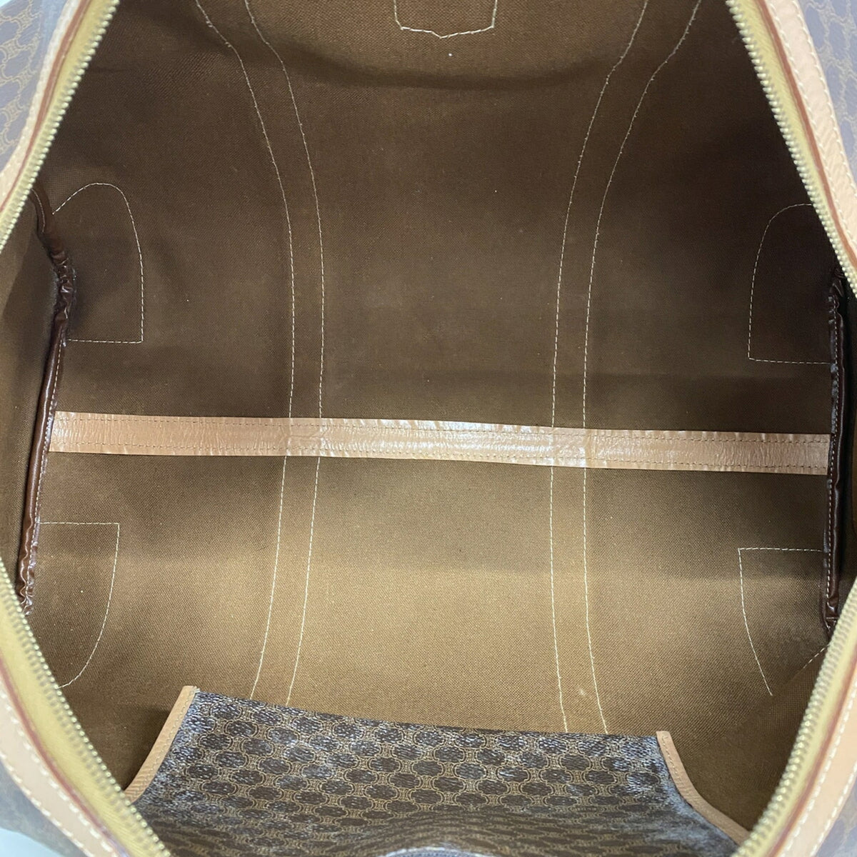 Unspecified Brown Pvc Boston Bag (Pre-Owned)