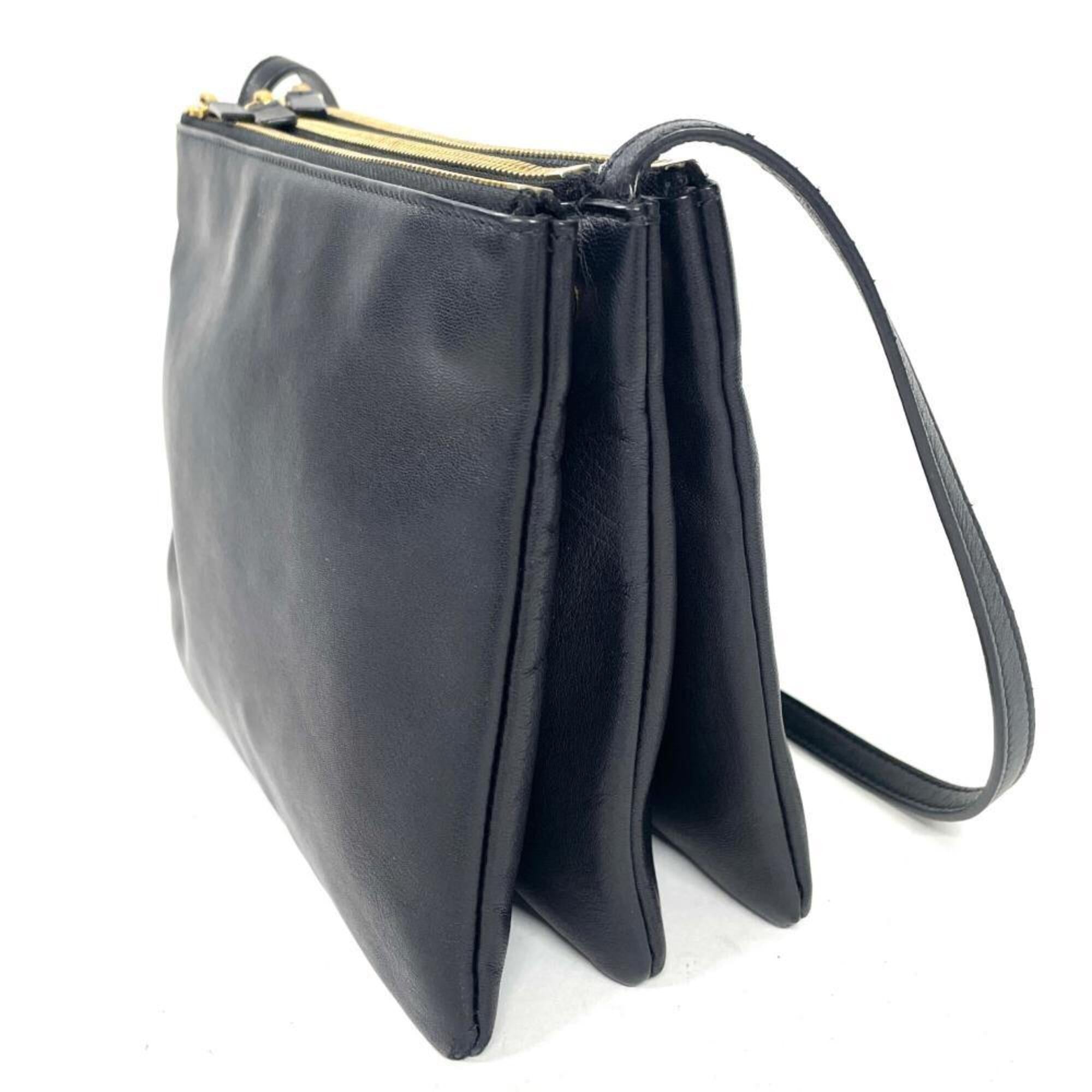 Celine Black Leather Shoulder Bag (Pre-Owned)