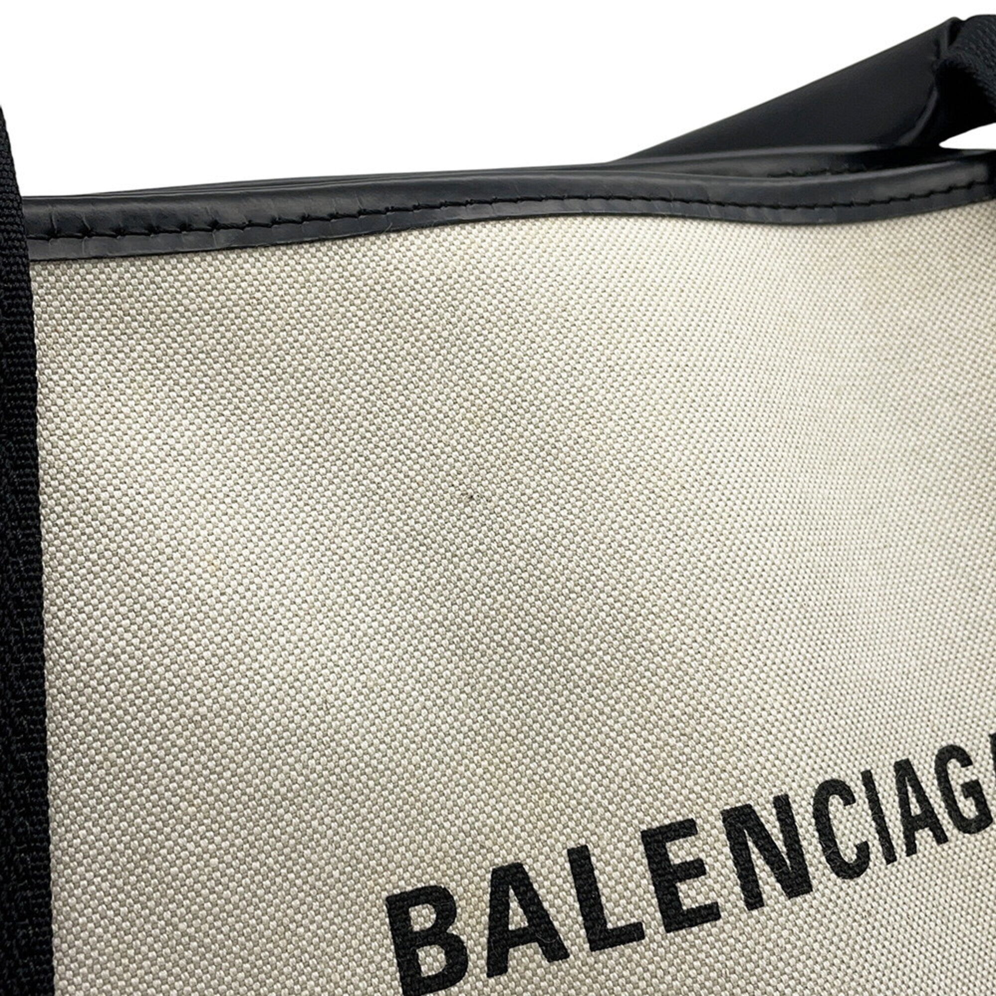 Balenciaga Black Canvas Handbag Tote Bag (Pre-Owned)