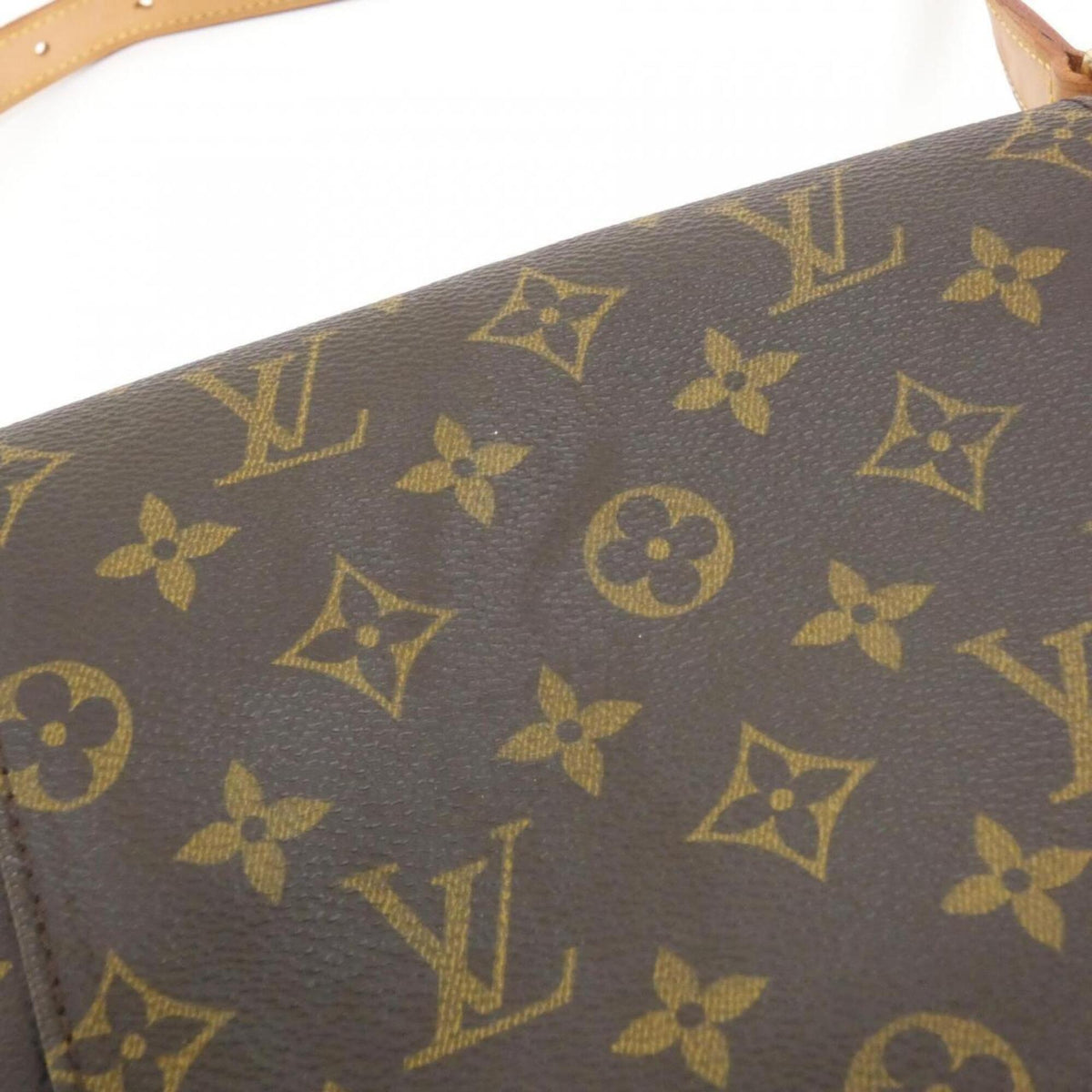 Louis Vuitton Marron Coated Canvas Shoulder Bag (Pre-Owned)