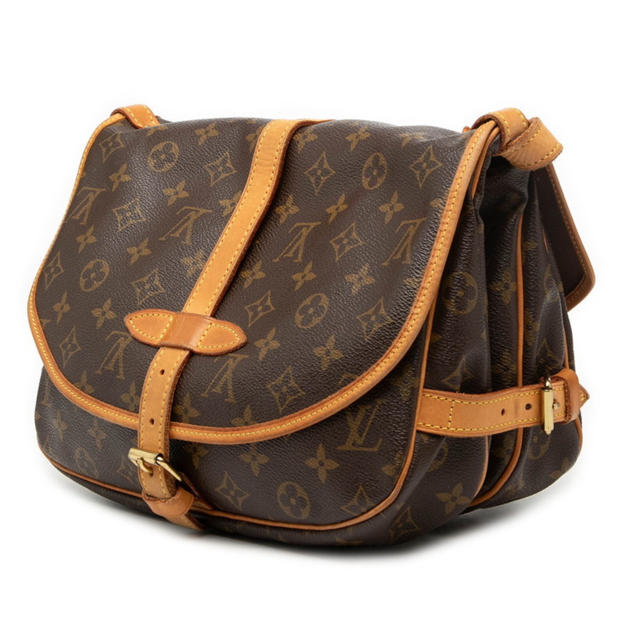 Louis Vuitton Brown Pvc Leather Shoulder Bag (Pre-Owned)