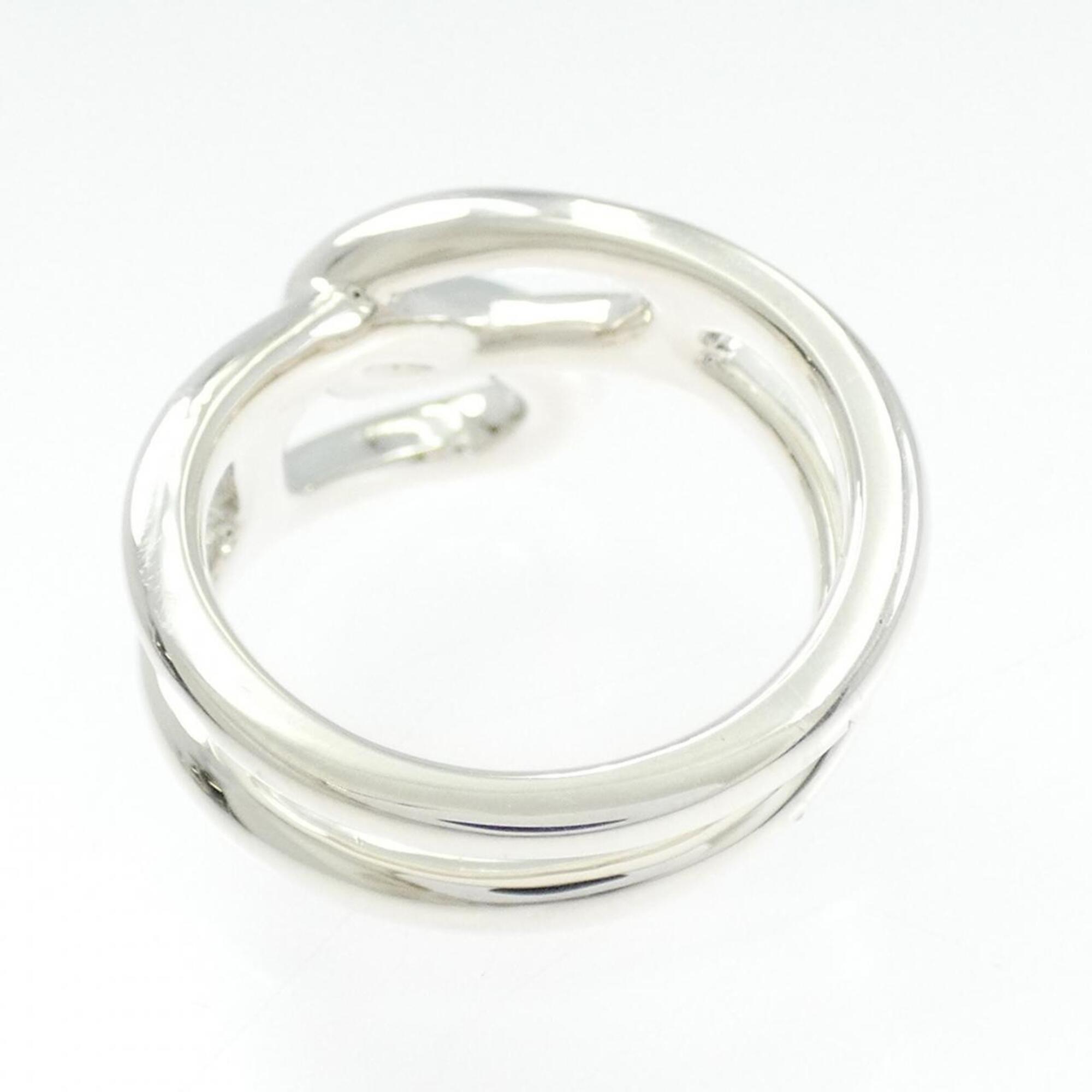 Hermes Silver 925 Band Ring (Pre-Owned)