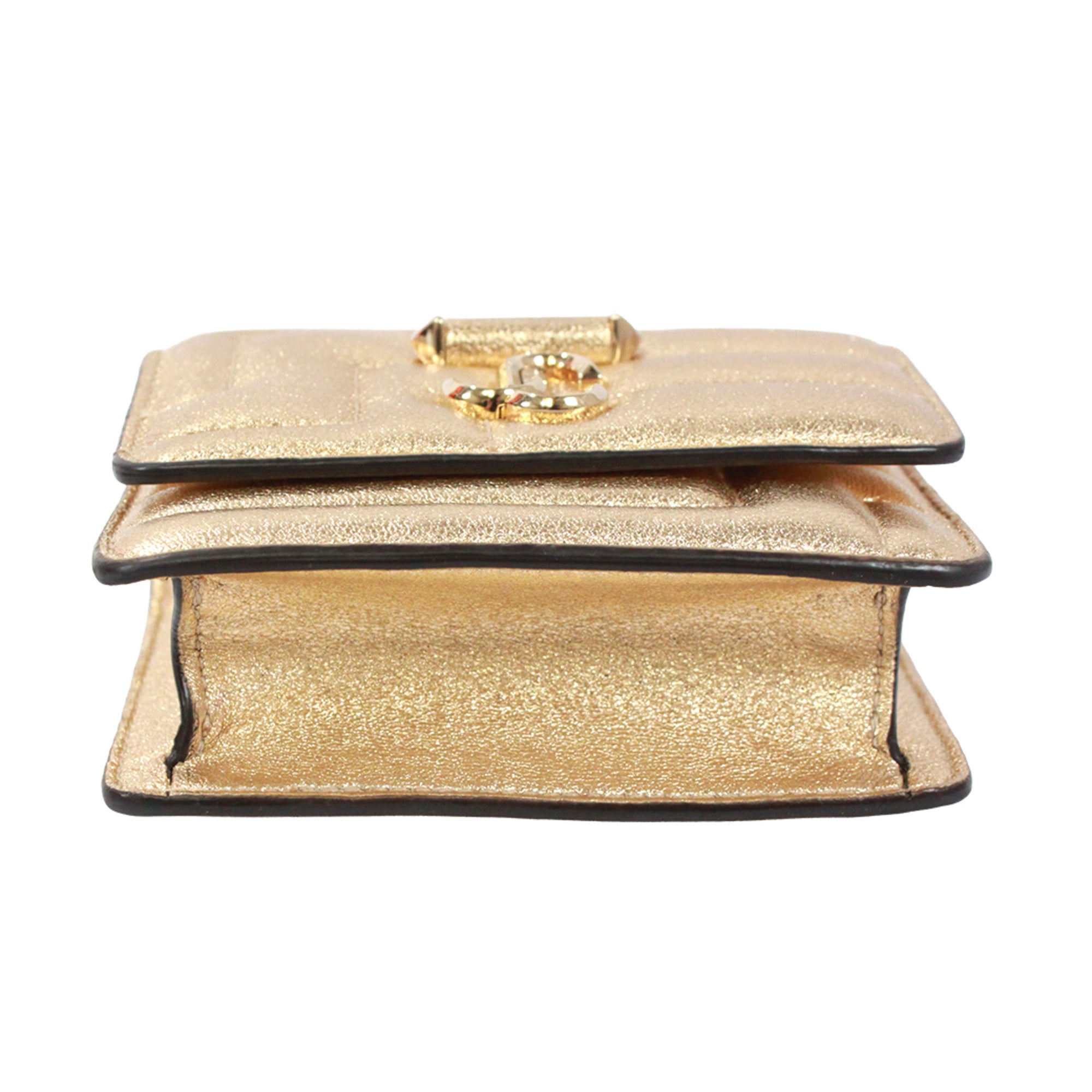 Jimmy Choo Gold Leather Shoulder Bag (Pre-Owned)