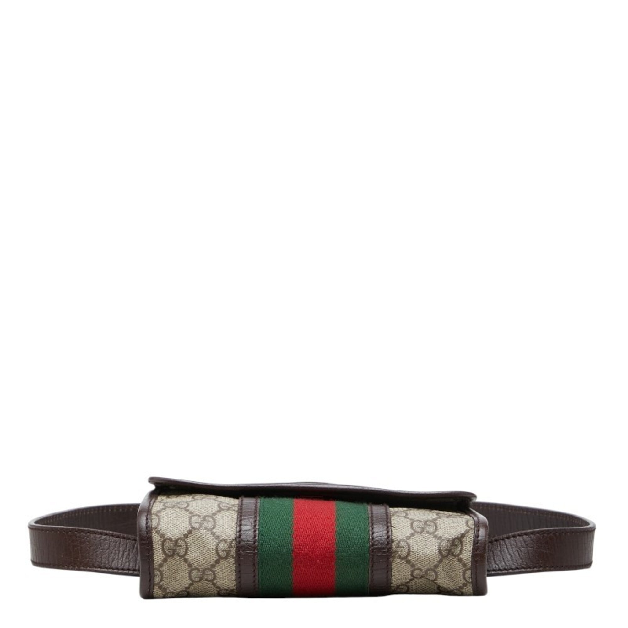 Gucci Beige Brown Pvc Leather Fanny Pack Sling Bag (Pre-Owned)