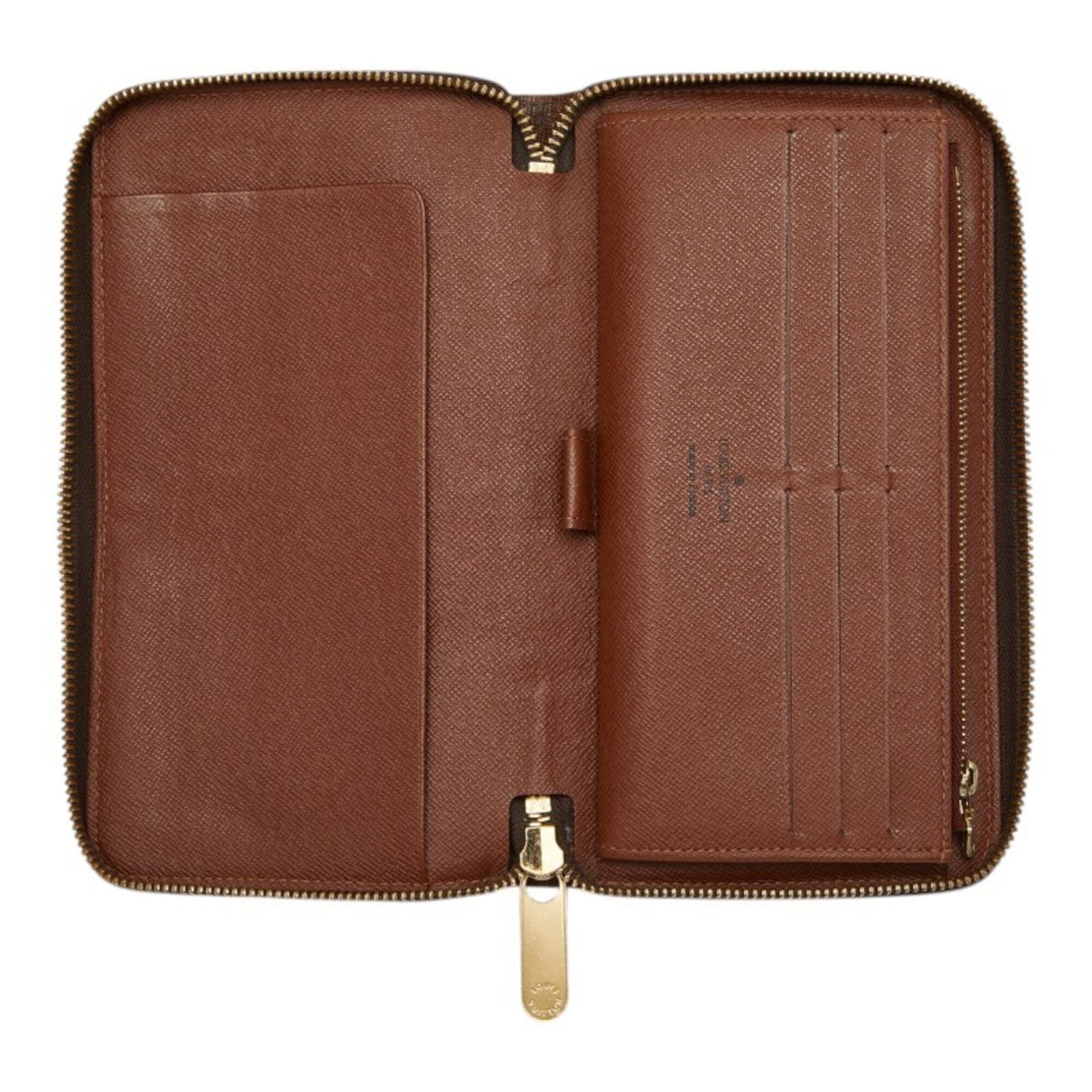 Louis Vuitton Brown Pvc Leather Long Wallet (Bi-Fold) (Pre-Owned)