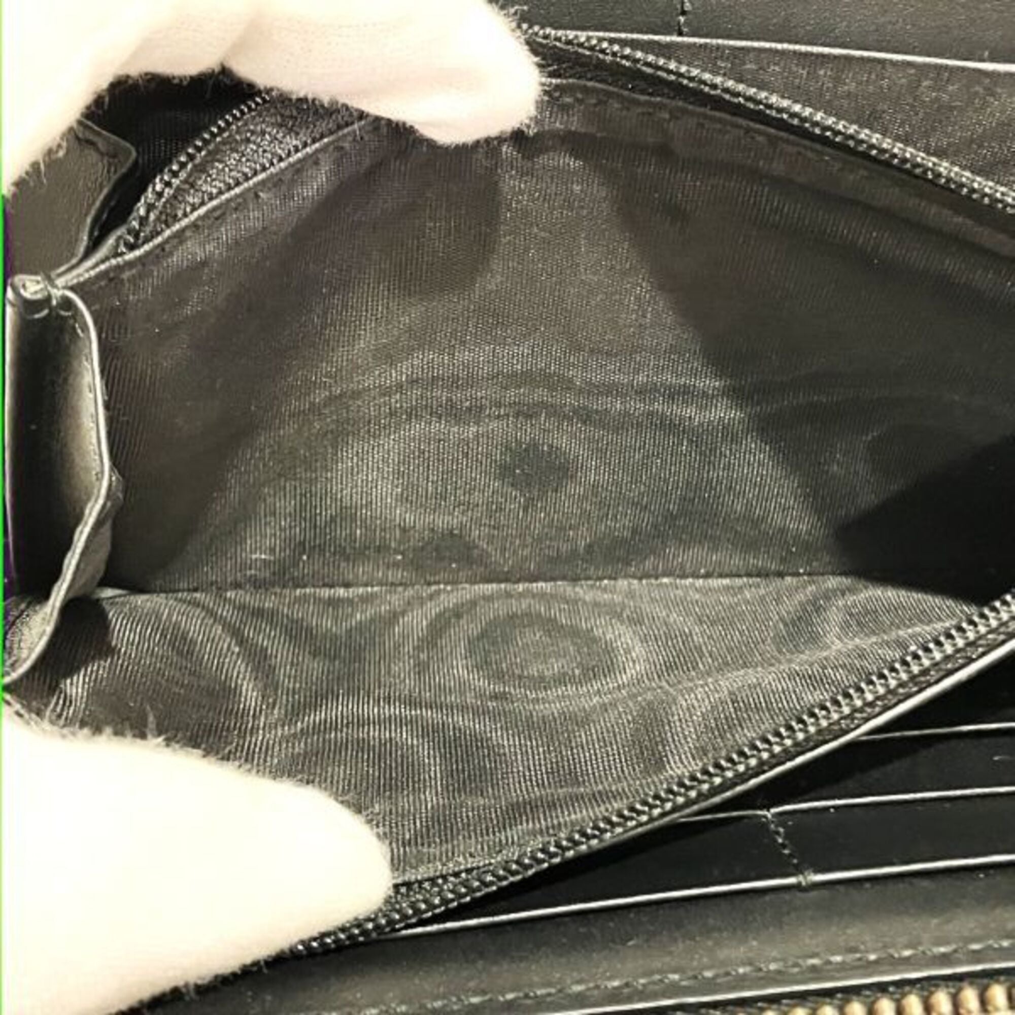 Gucci Black Leather Long Wallet (Bi-Fold) (Pre-Owned)