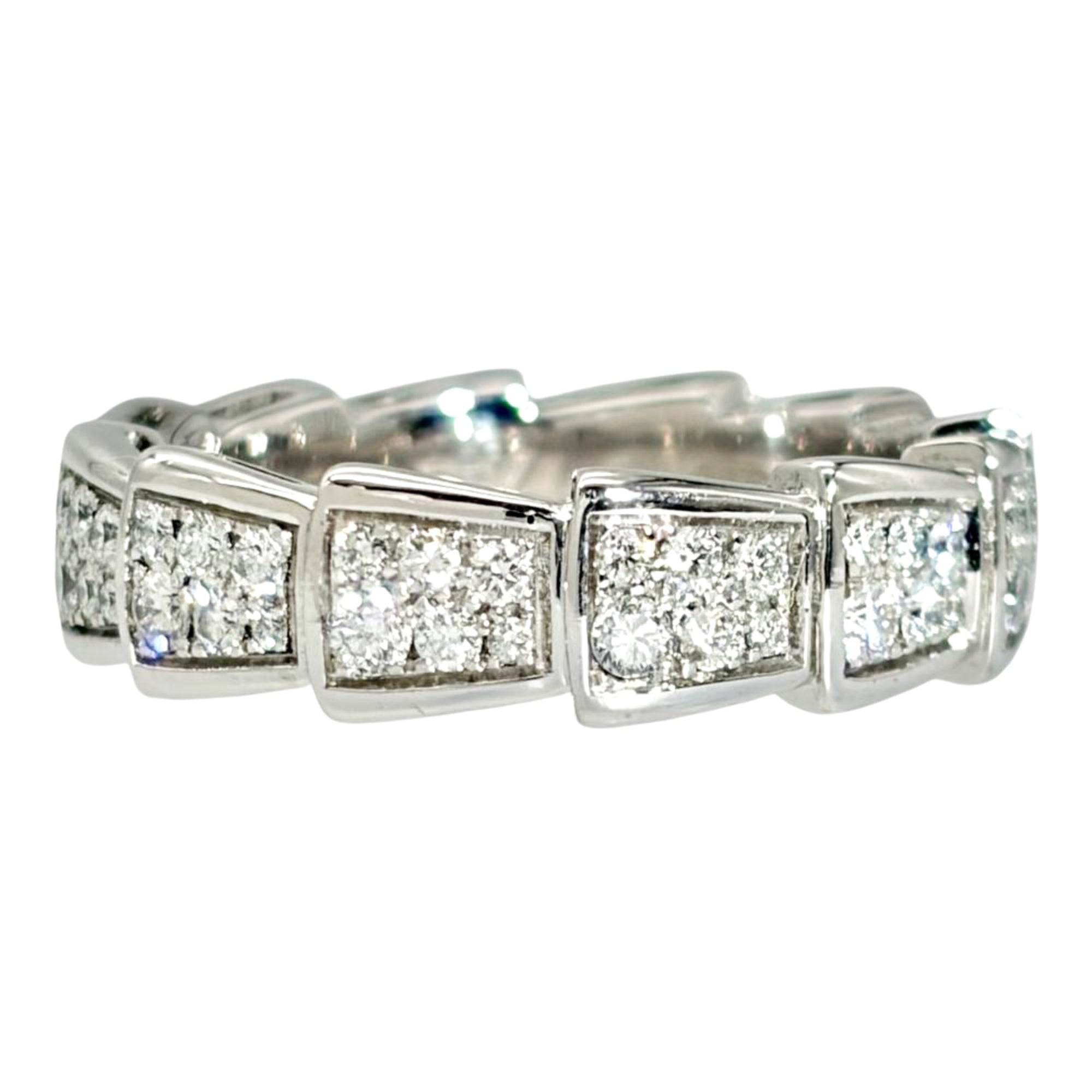 Bvlgari Serpenti White Gold (18K) Band Ring (Pre-Owned)
