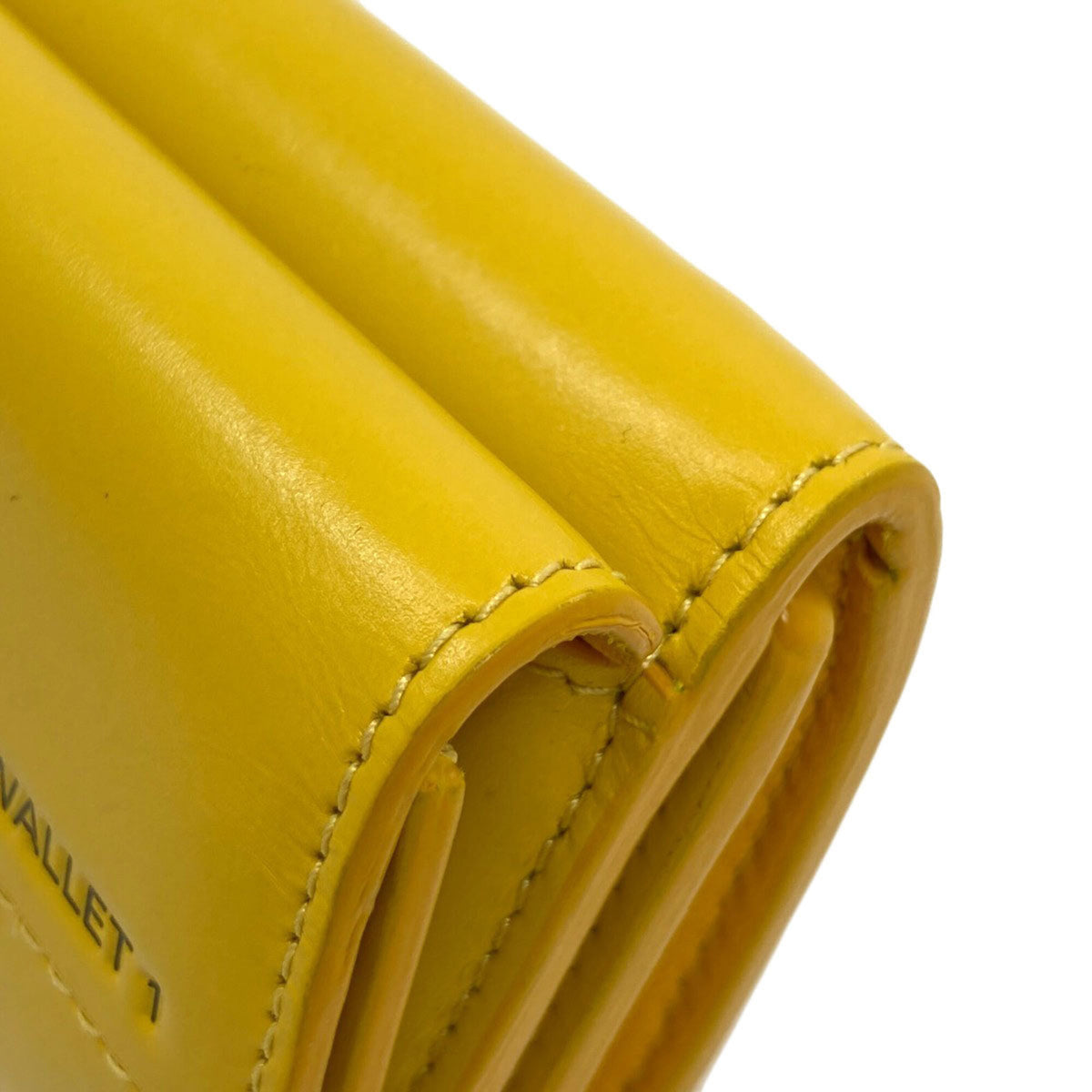 Balenciaga Yellow Leather Wallet (Tri-Fold) (Pre-Owned)