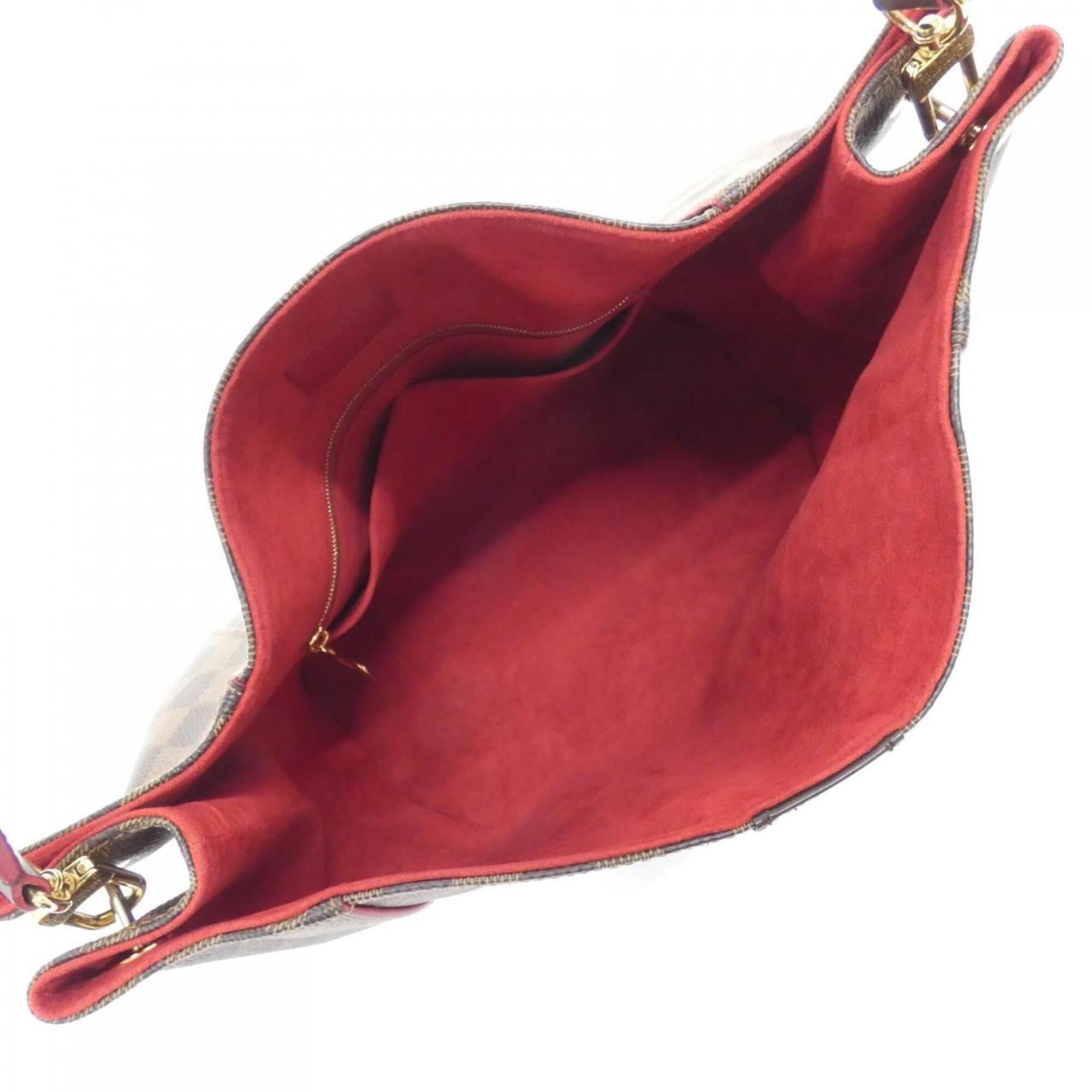 Louis Vuitton Brown Cerise Coated Canvas Shoulder Bag (Pre-Owned)