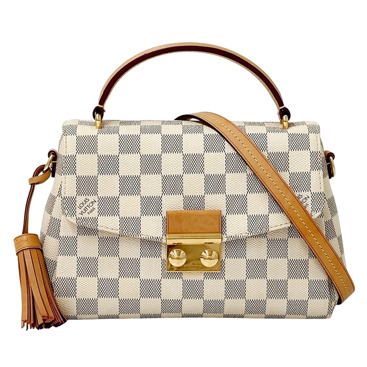 Louis Vuitton Damier Azur Damier Azur Canvas Handbag Shoulder Bag (Pre-Owned)