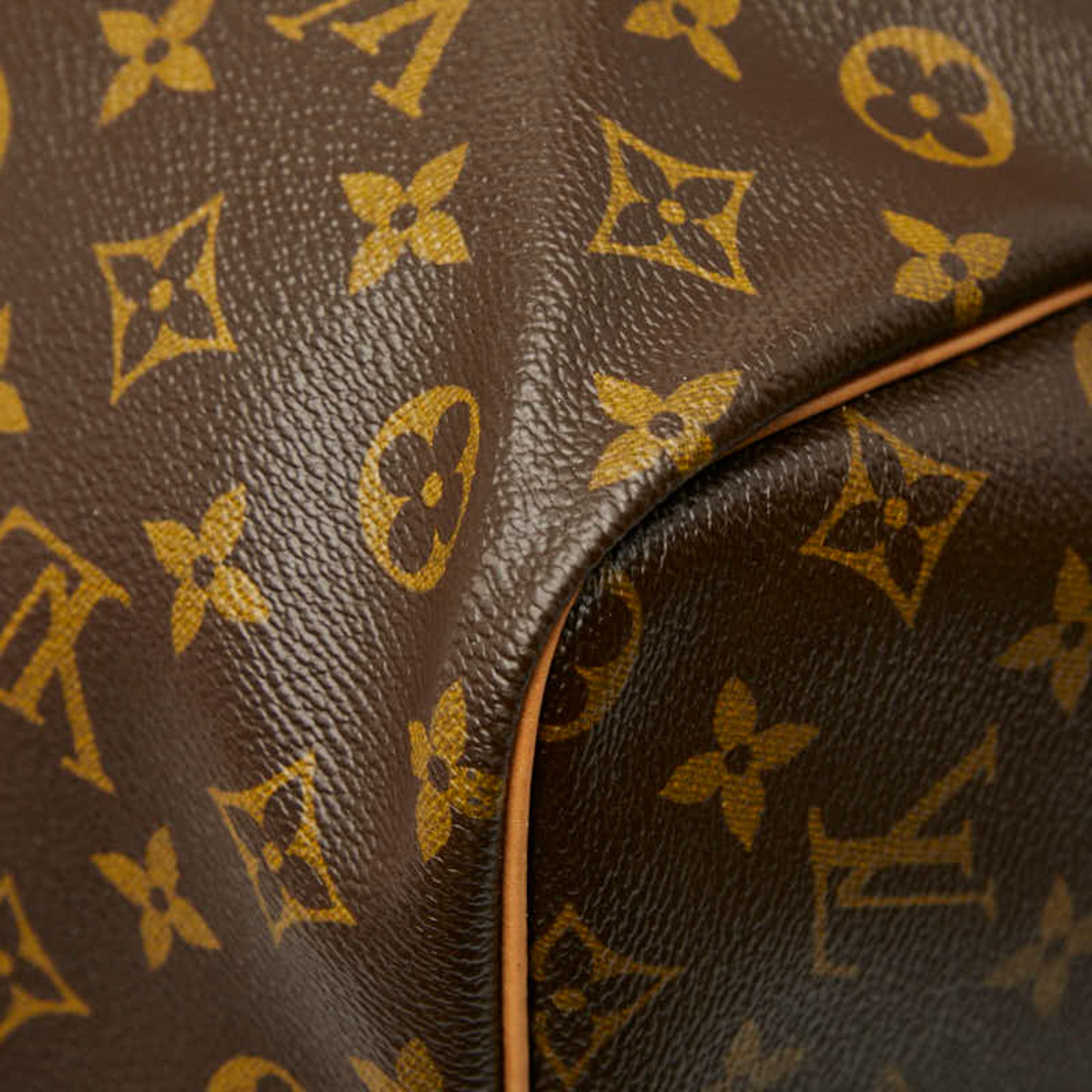 Louis Vuitton Brown Pvc Leather Boston Bag Shoulder Bag (Pre-Owned)