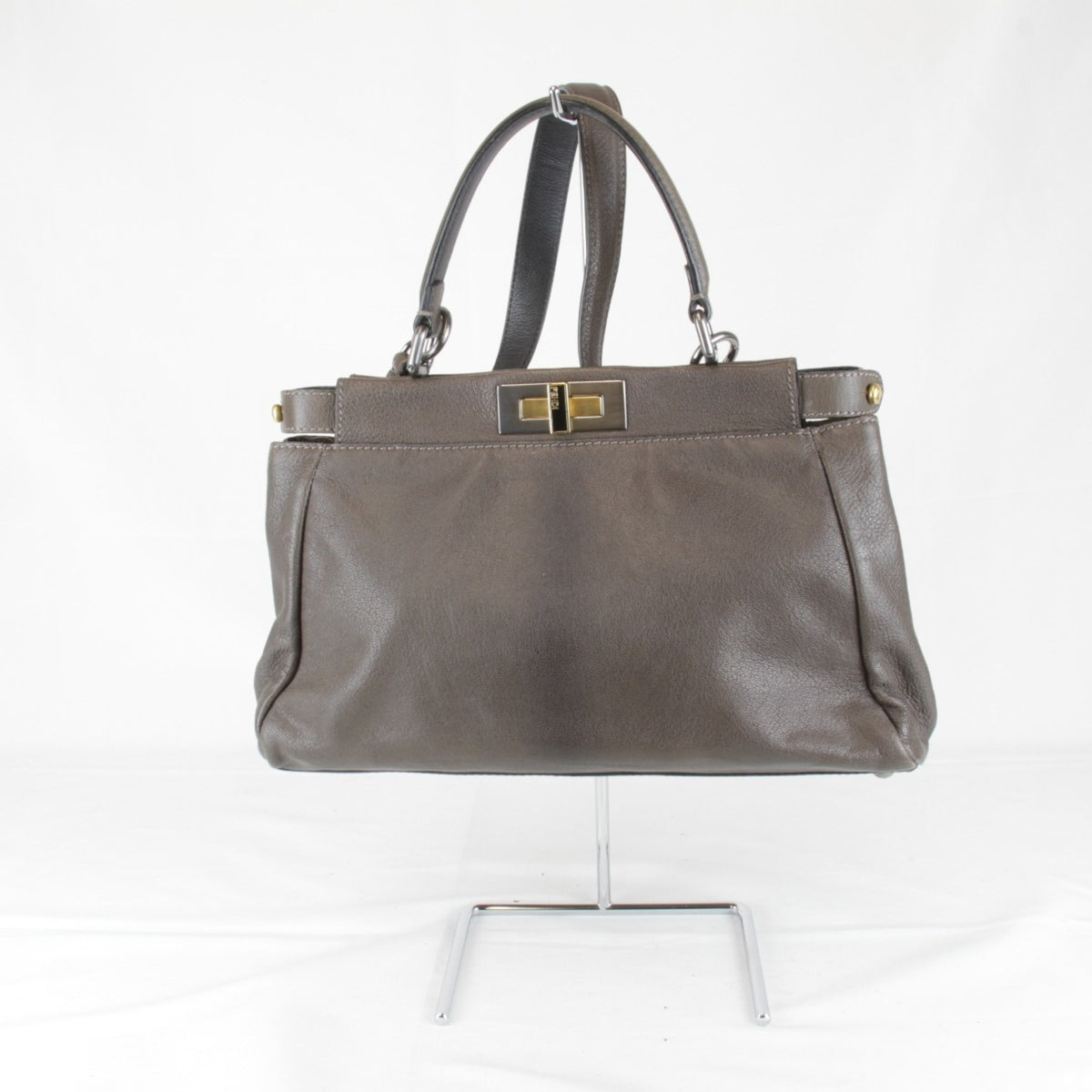 Fendi Brown Leather Handbag (Pre-Owned)