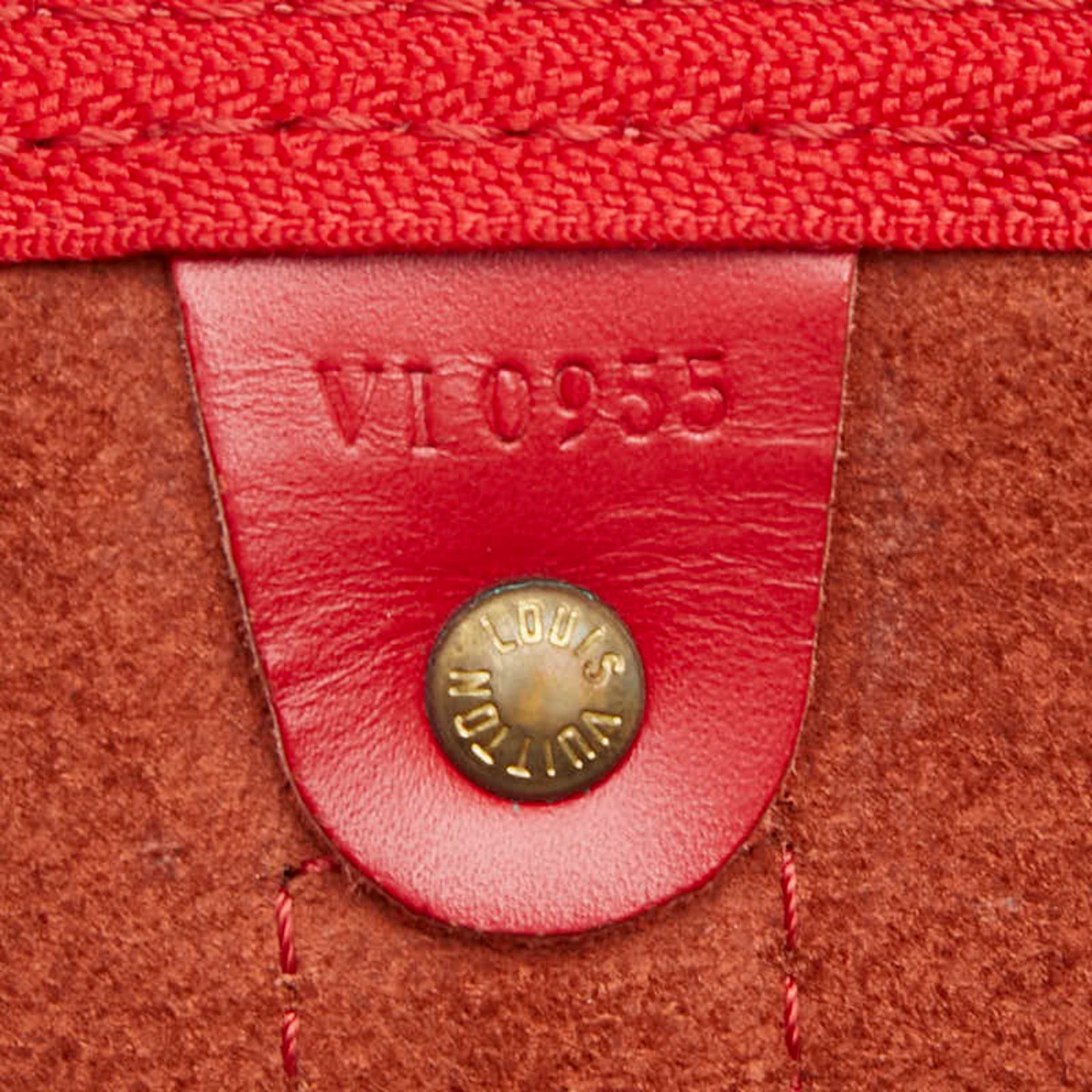 Louis Vuitton Castilian Red Leather Boston Bag (Pre-Owned)