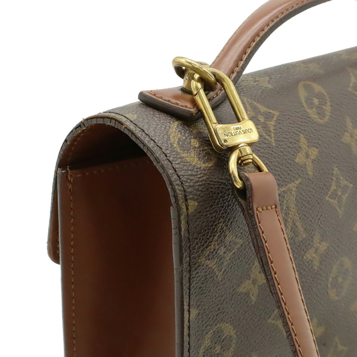 Louis Vuitton Brown Galle Monogram Monogram Handbag Shoulder Bag (Pre-Owned)