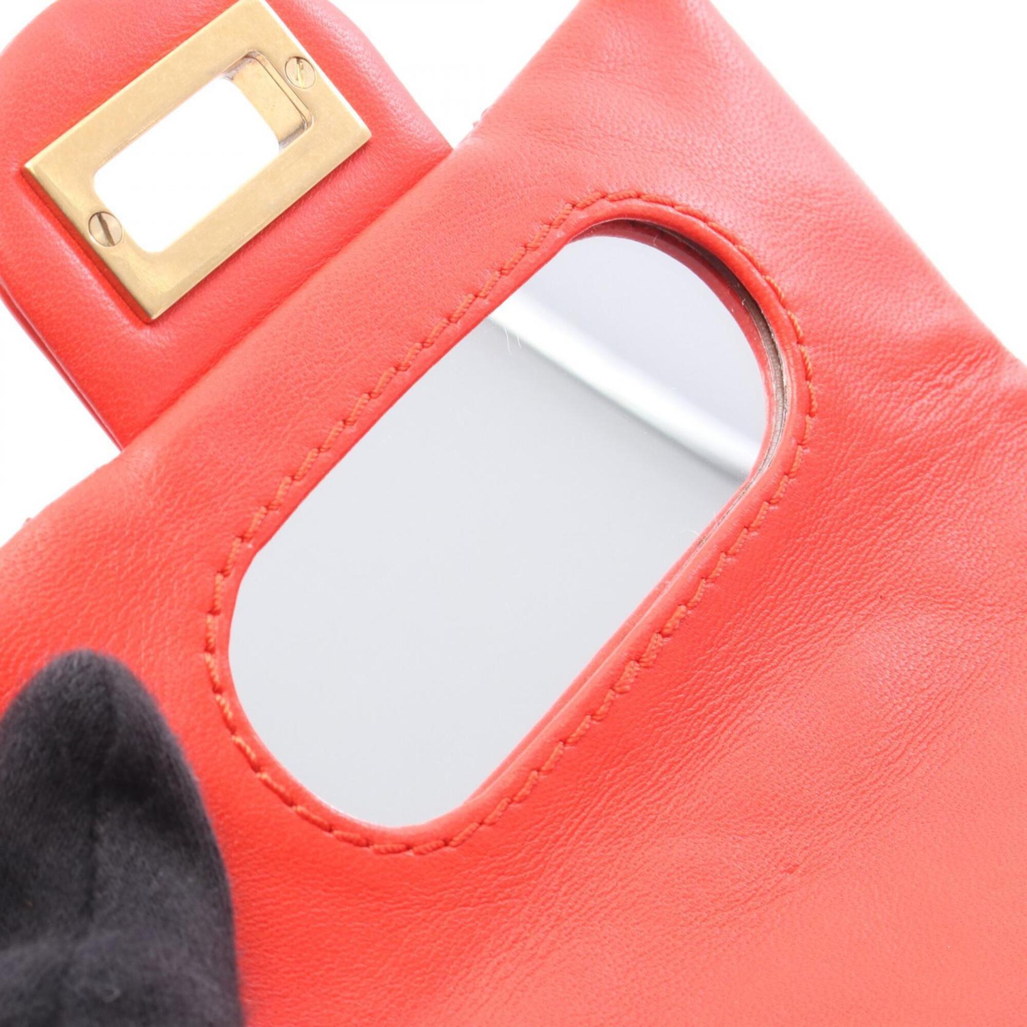Chanel Red Color Patent Leather Handbag Shoulder Bag (Pre-Owned)